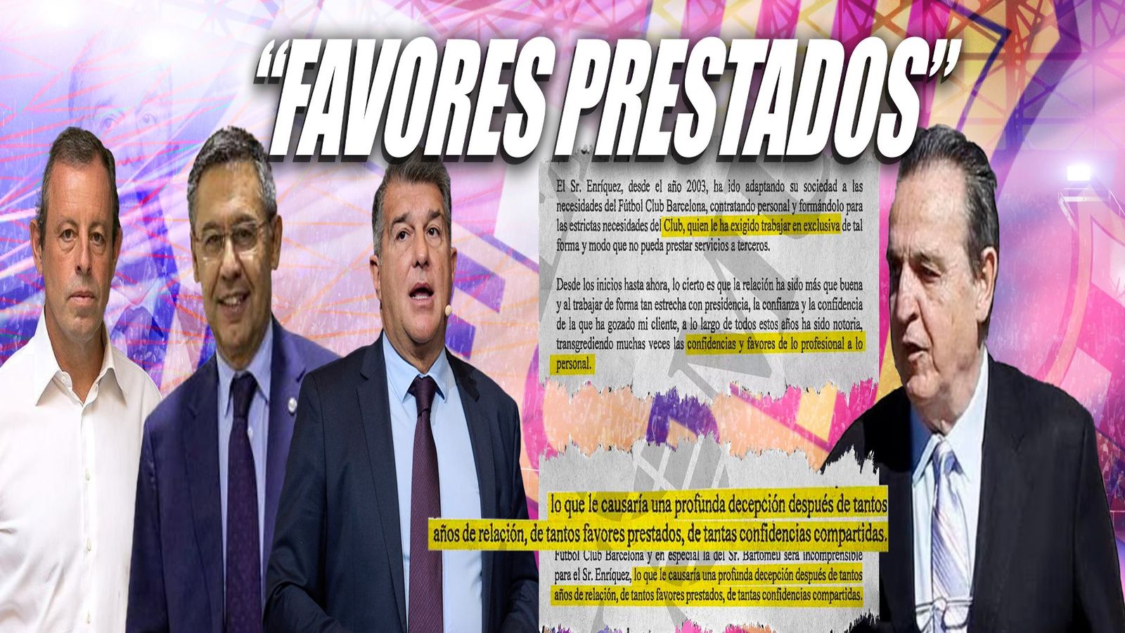 Laporta, señalado por Negreira "después de tantos años de favores prestados"