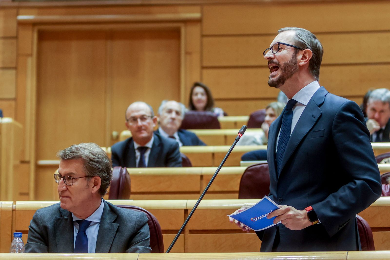 El portavoz del Grupo Popular en el Senado, Javier Maroto