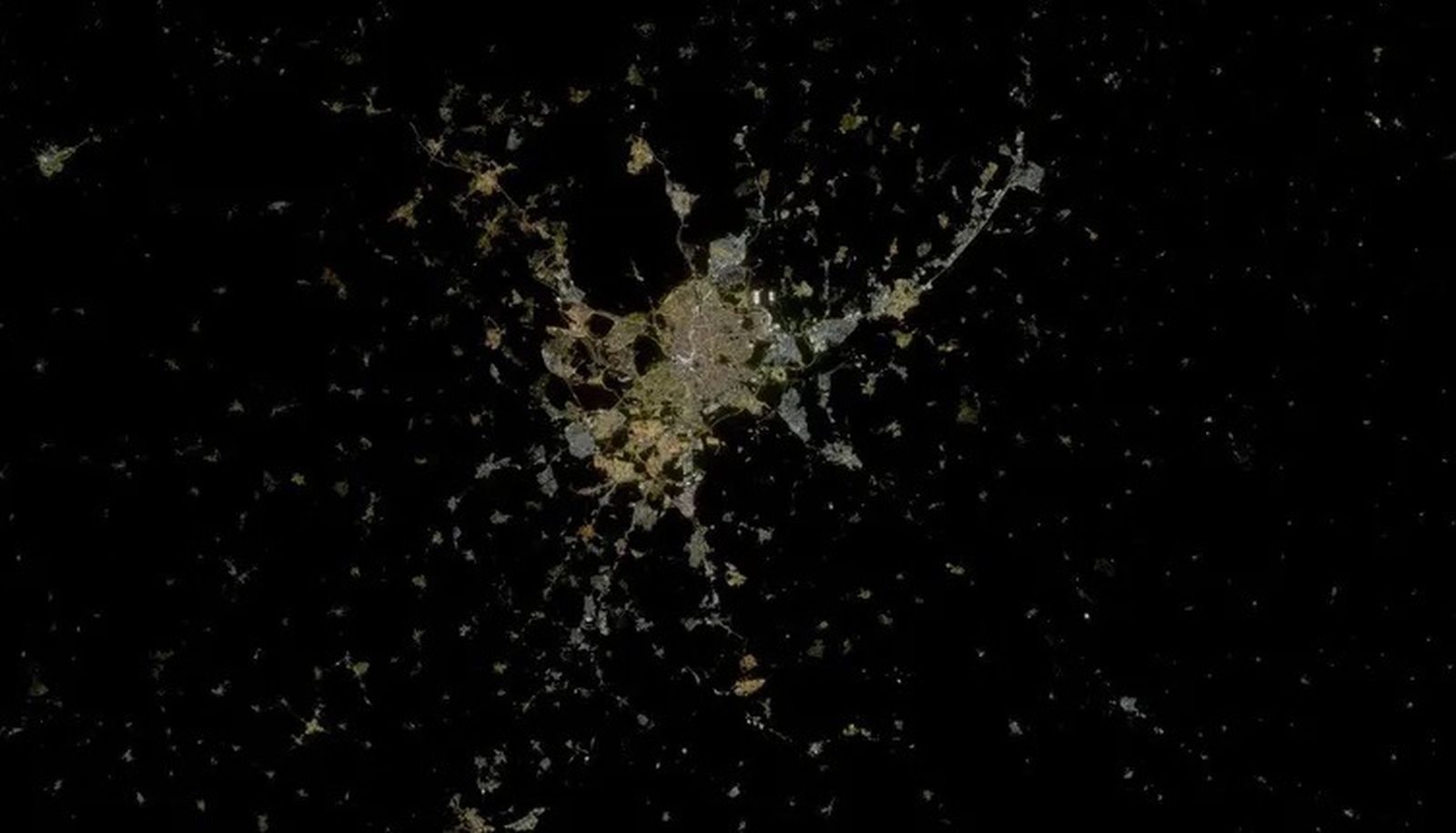 Mapa de contaminación lumínica
