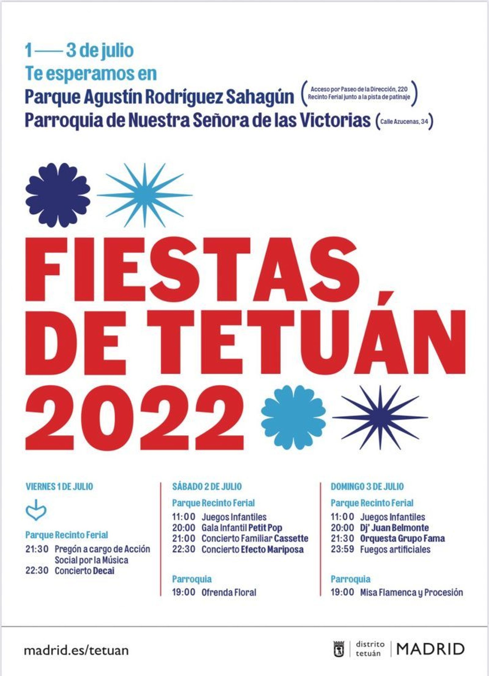 Fiestas en el Distrito de Tetuán