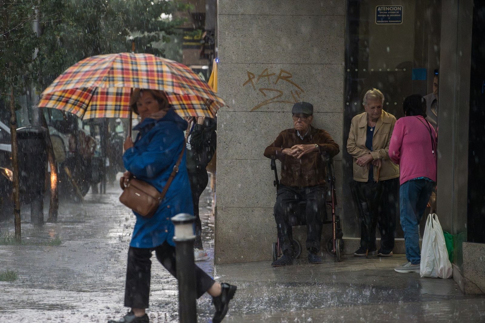 Tarde de lluvias y granizo