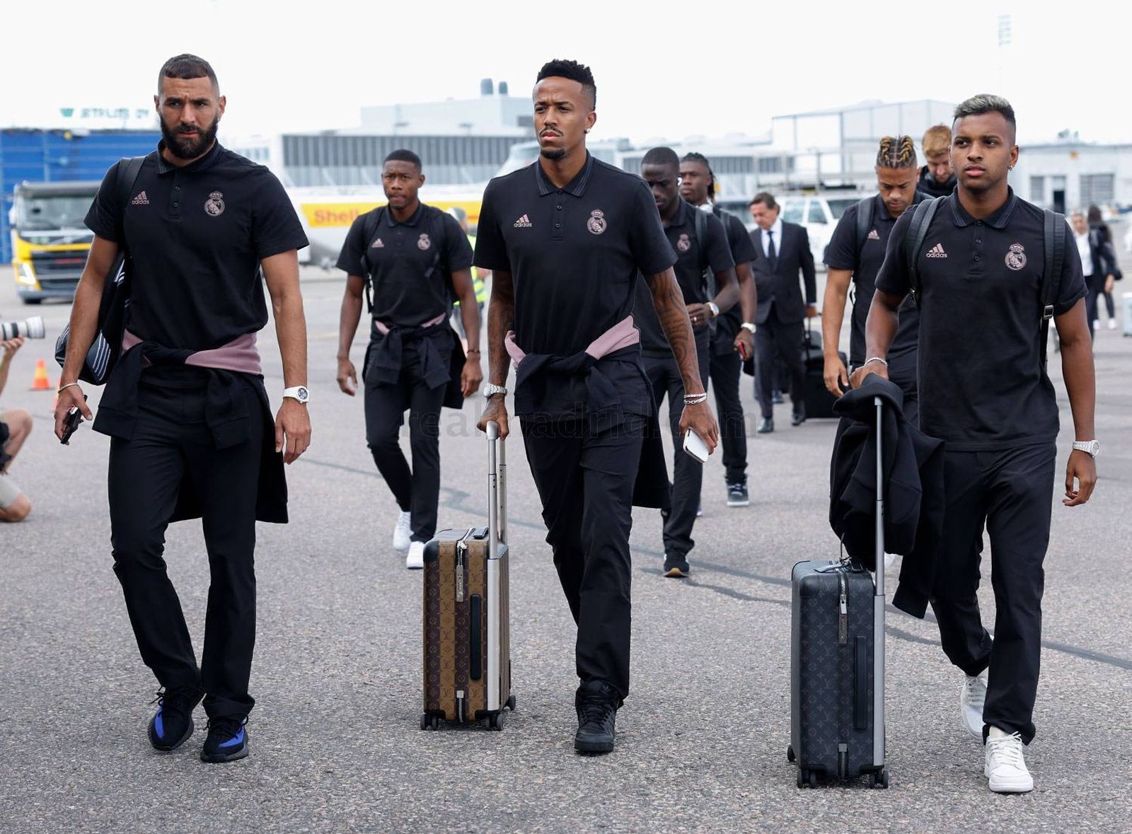 Benzema, Militao y Rodrygo