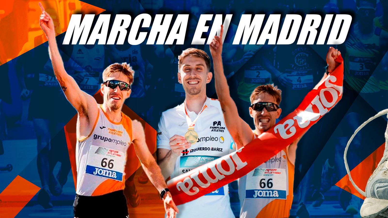 Diego García y Álvaro López, los referentes de la marcha madrileña
