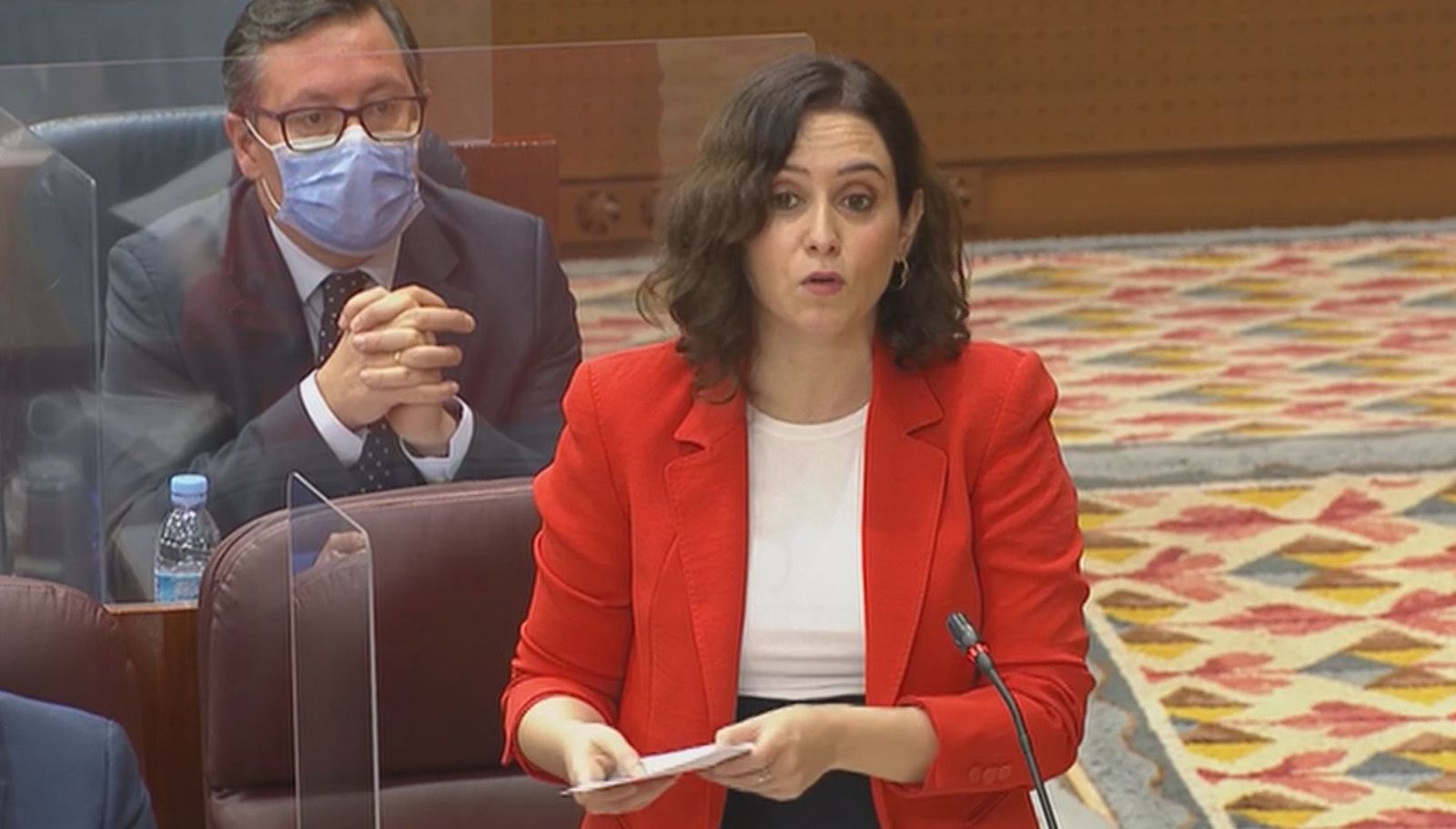 La pandemia de Covid y la nevada 'Filomena' centran el Pleno de la Asamblea de Madrid