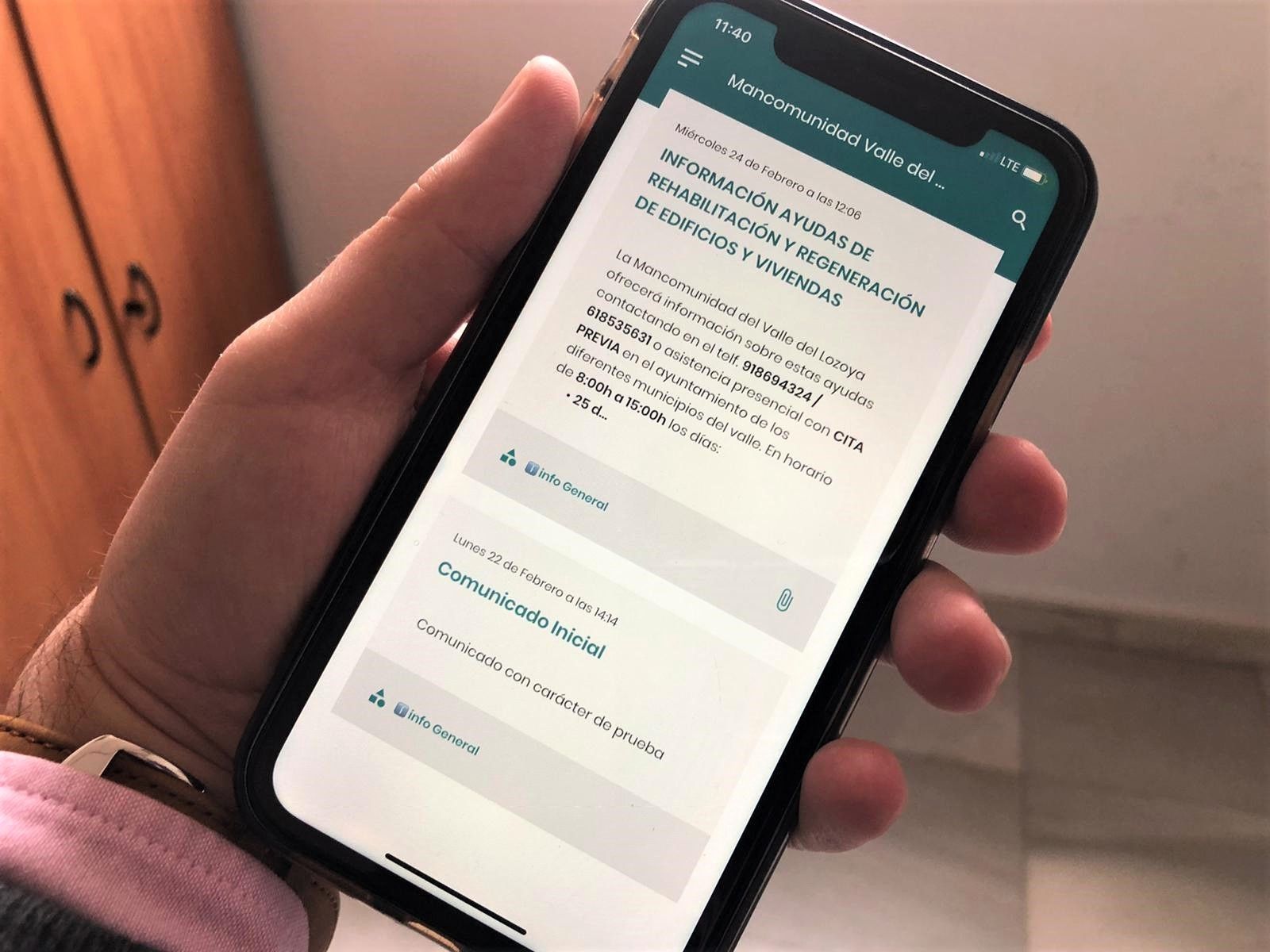 Aplicación móvil de la Mancomunidad del Valle del Lozoya