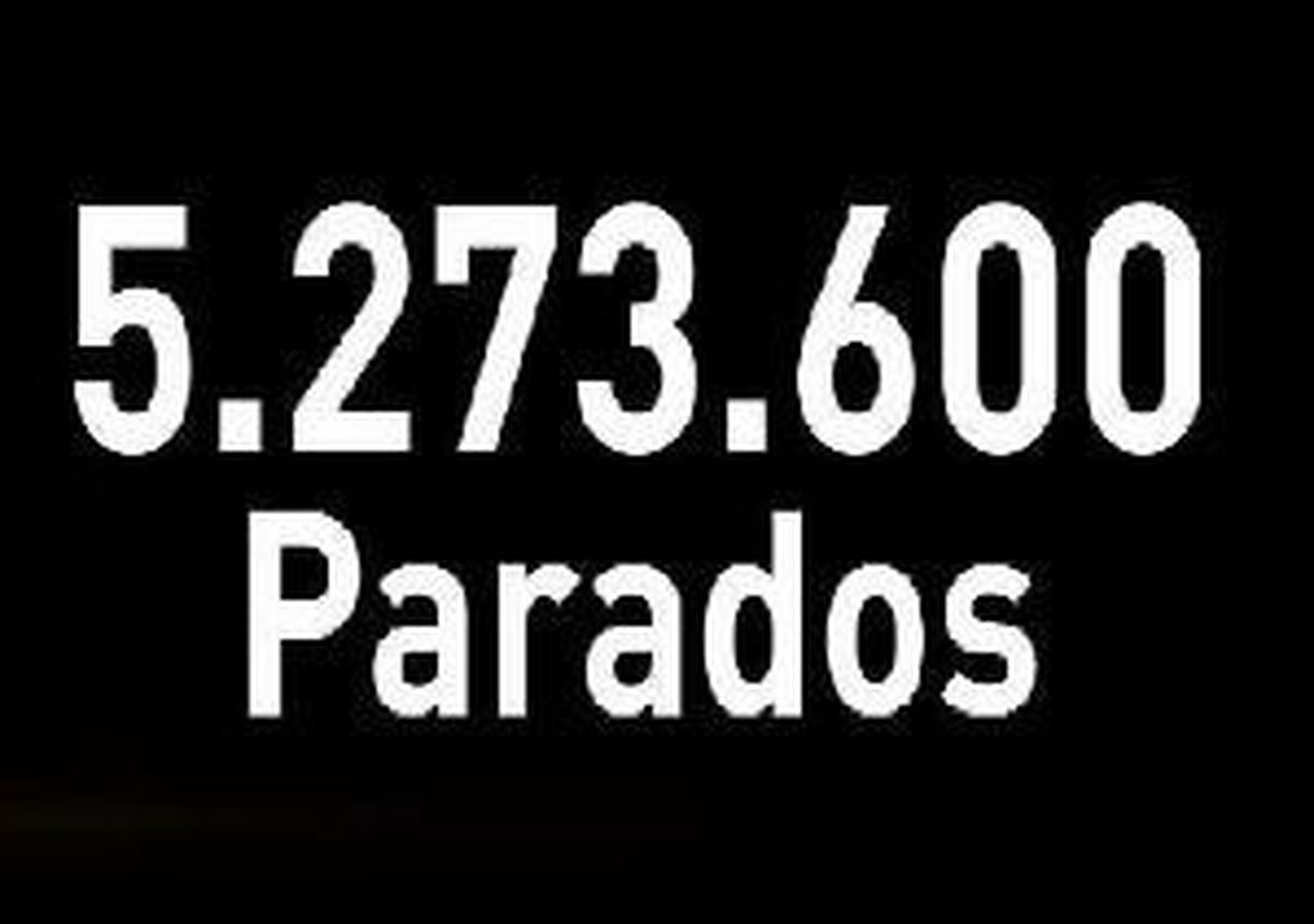 El número de parados llegó a los 5.273.600 al cierre de 2011