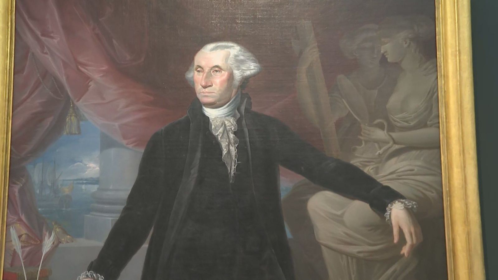 Se exhibe un retrato de George Washington en Madrid por el 250º aniversario de EEUU