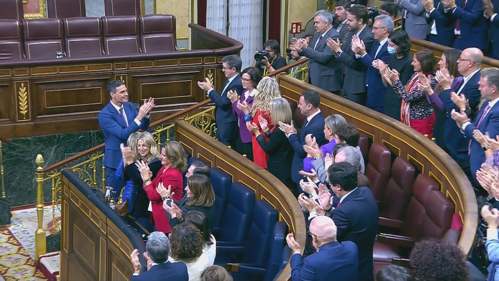 Pedro Sánchez nada más ser reelegido presidente del Gobierno
