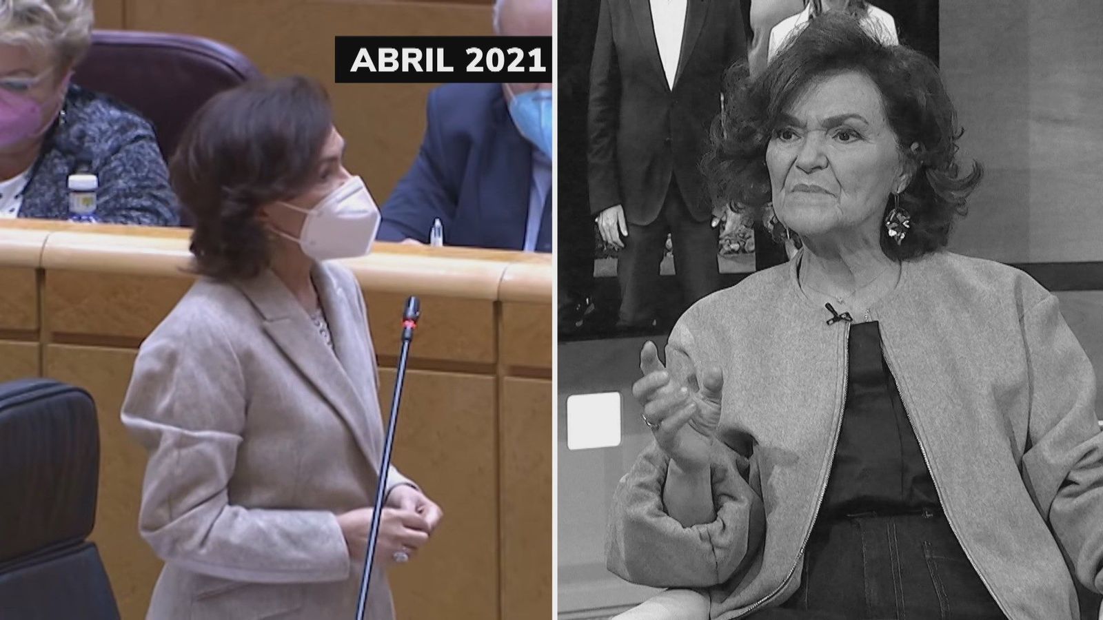 Carmen Calvo de "la amnistía no es planteable" a "jurídicamente es posible y "sin cambiar de opinión"