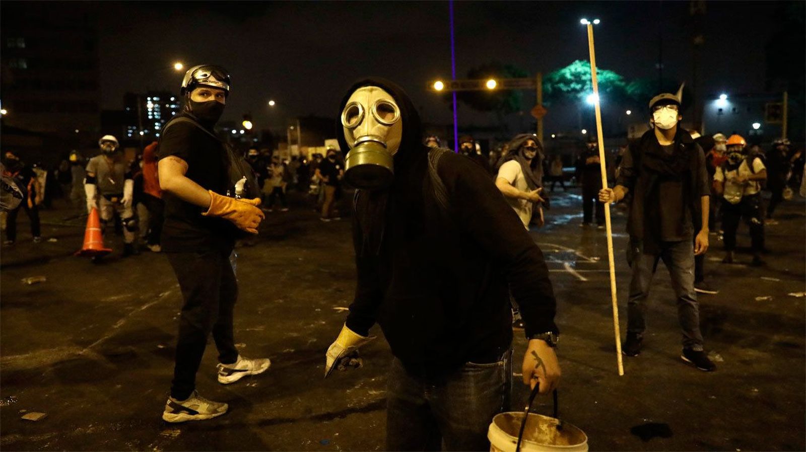 Madrugada de disturbios en Lima