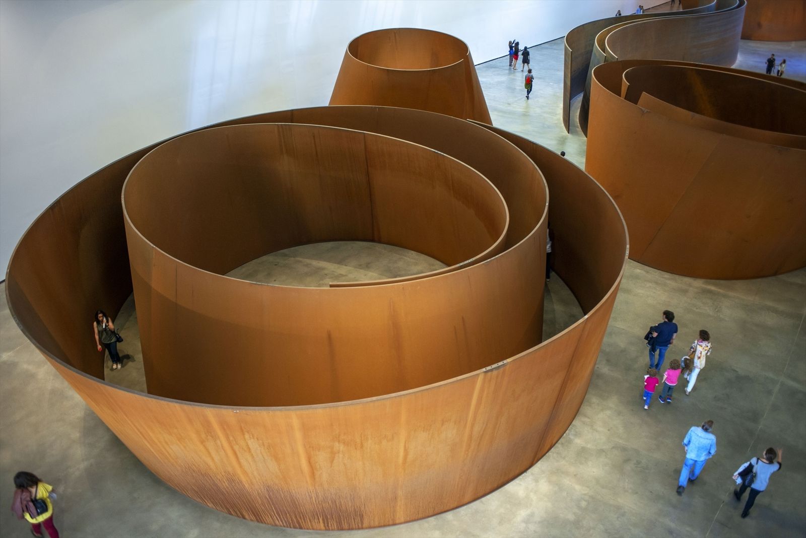 La materia del tiempo', obra de Richard Serra en el Museo Guggenhein de Bilbao