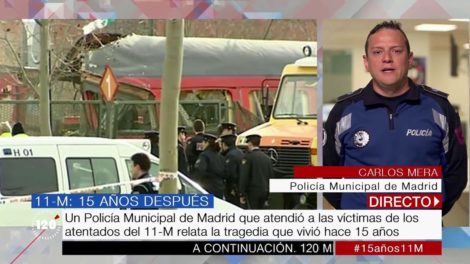 El testimonio de un policía municipal que atendió a víctimas del 11-M: "Fue desolador"