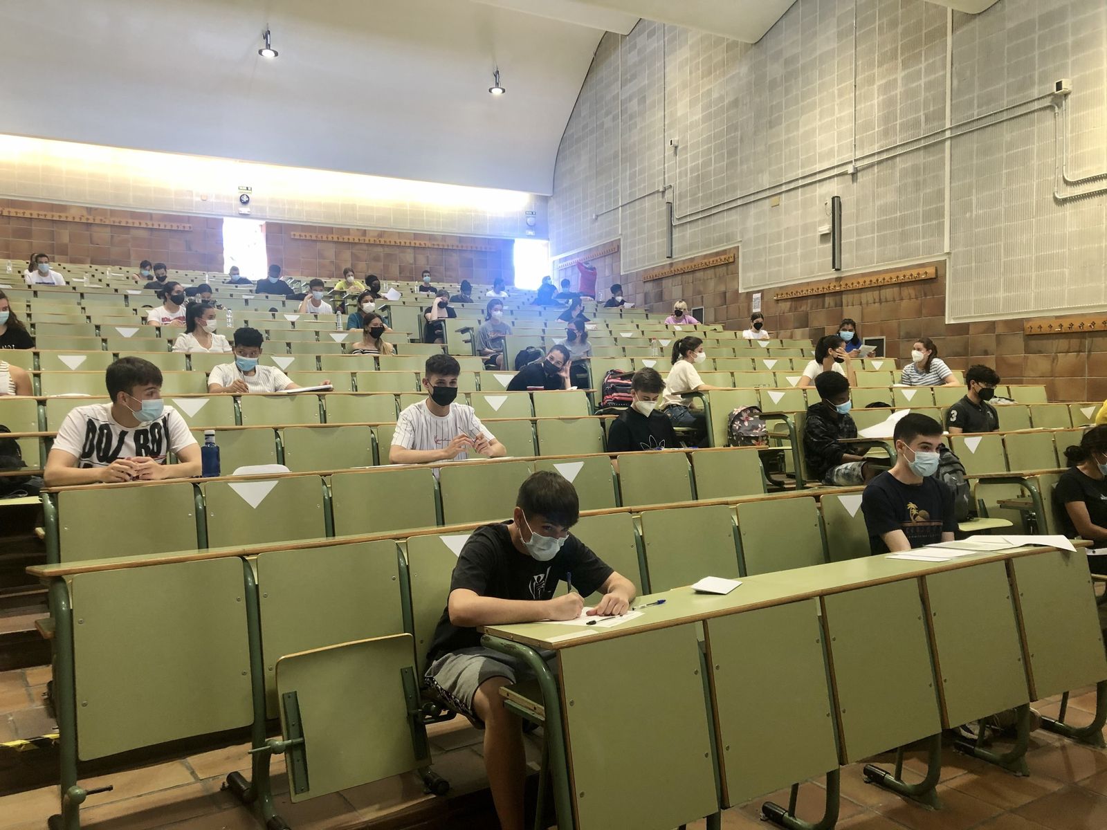 Alumnos de la EvAU
