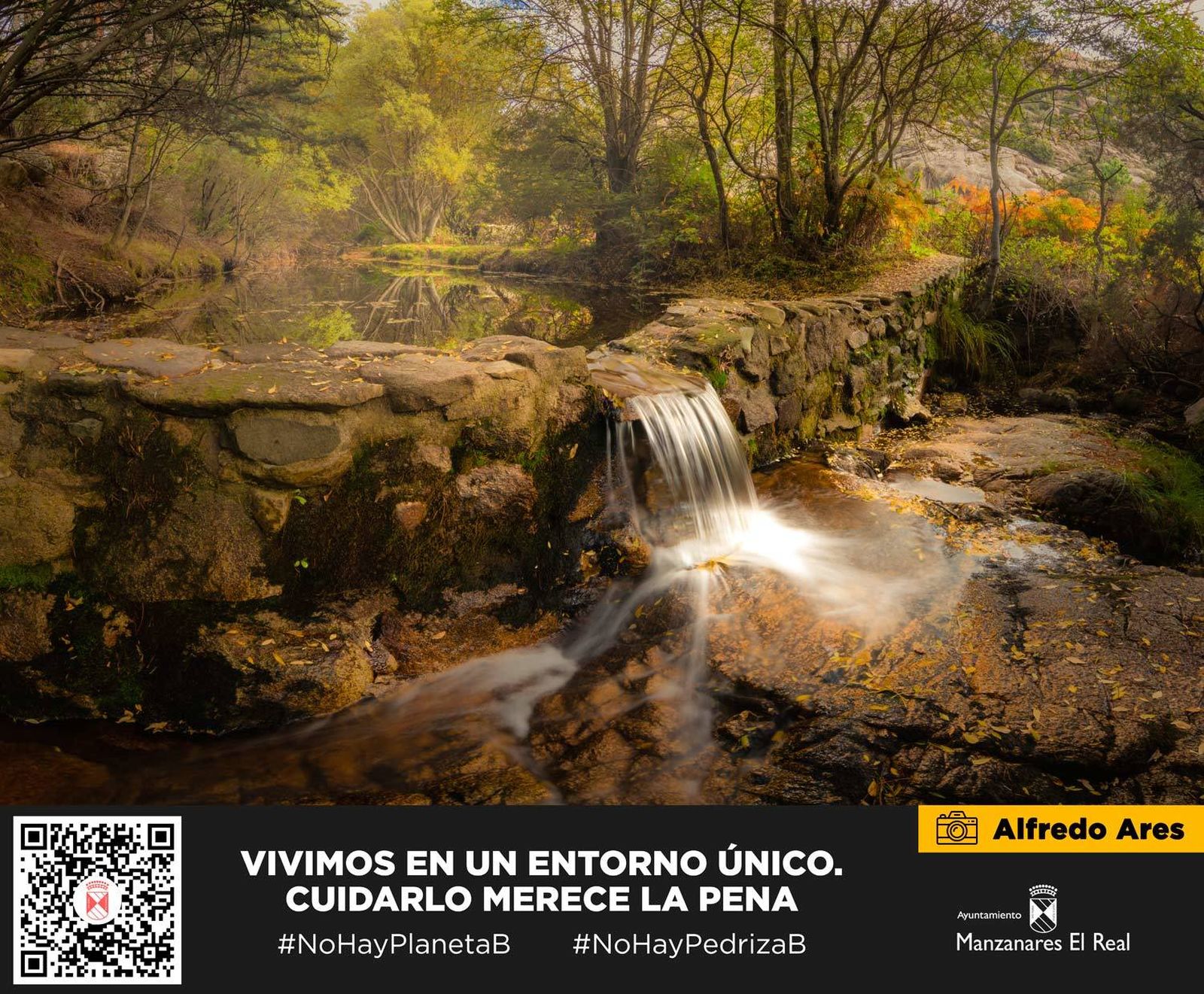 Fotografía para la campaña de protección de La Pedriza en Manzanares El Real