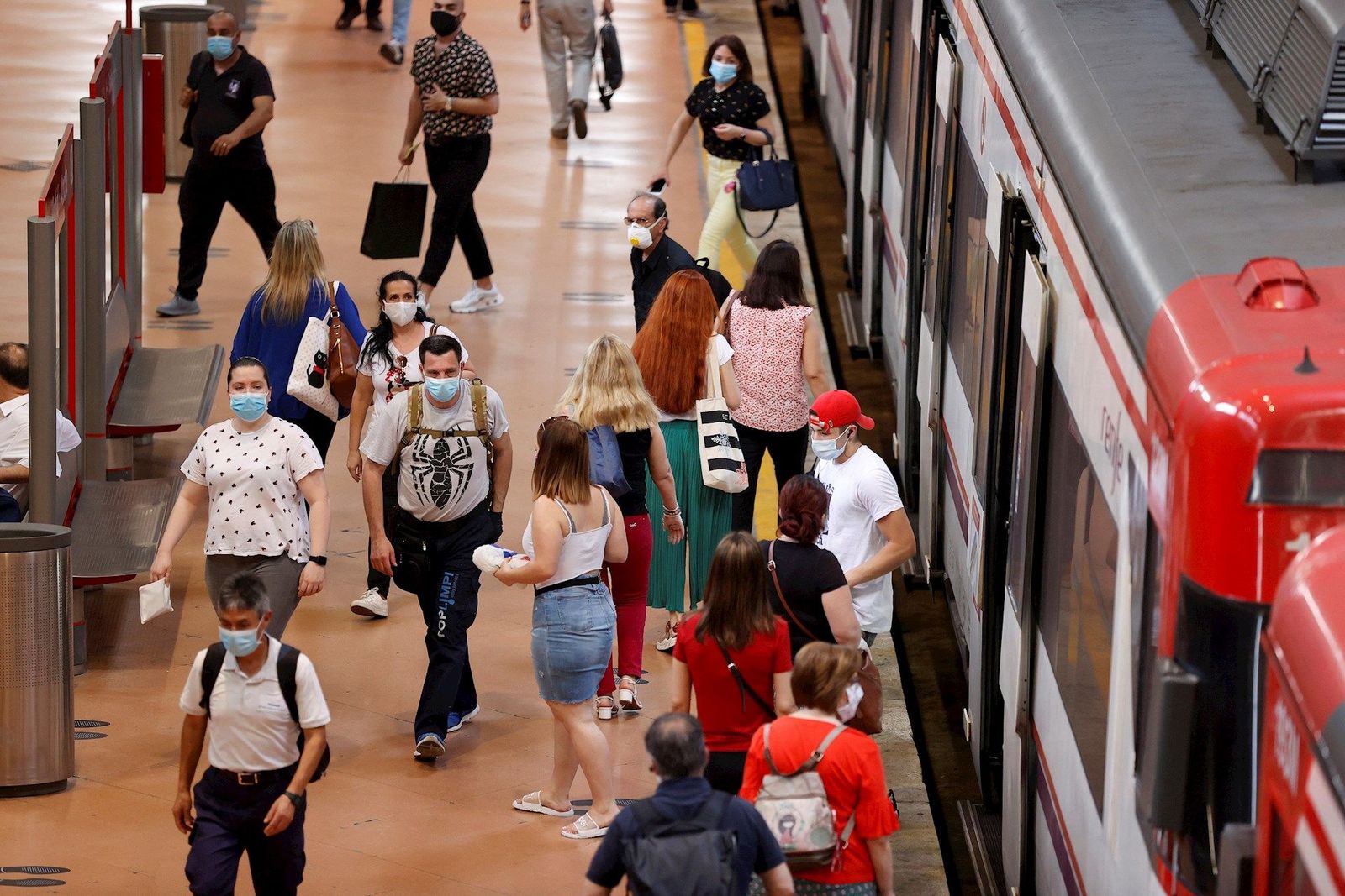 La estación de Atocha, la primera en probar el sistema de inteligencia artificial de control de aforo