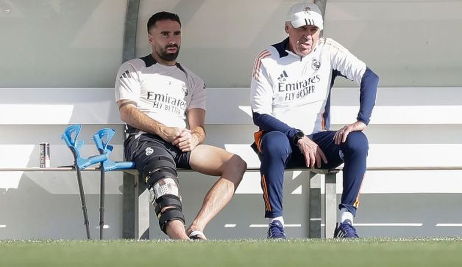 Carvajal y Ancelotti