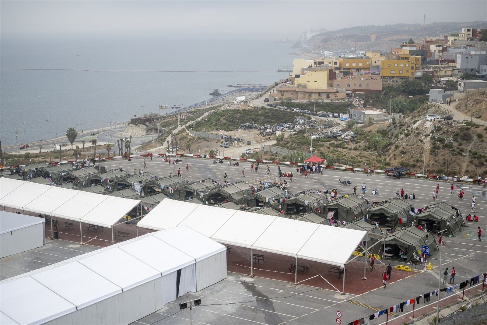 Así es la estratégica ubicación elegida para el nuevo campamento de Ceuta