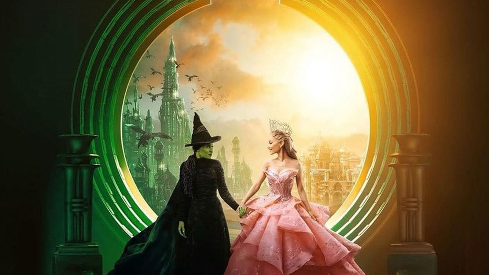 Cynthia Erivo y Ariana Grande como Elphaba y Glinda en 'Wicked'
