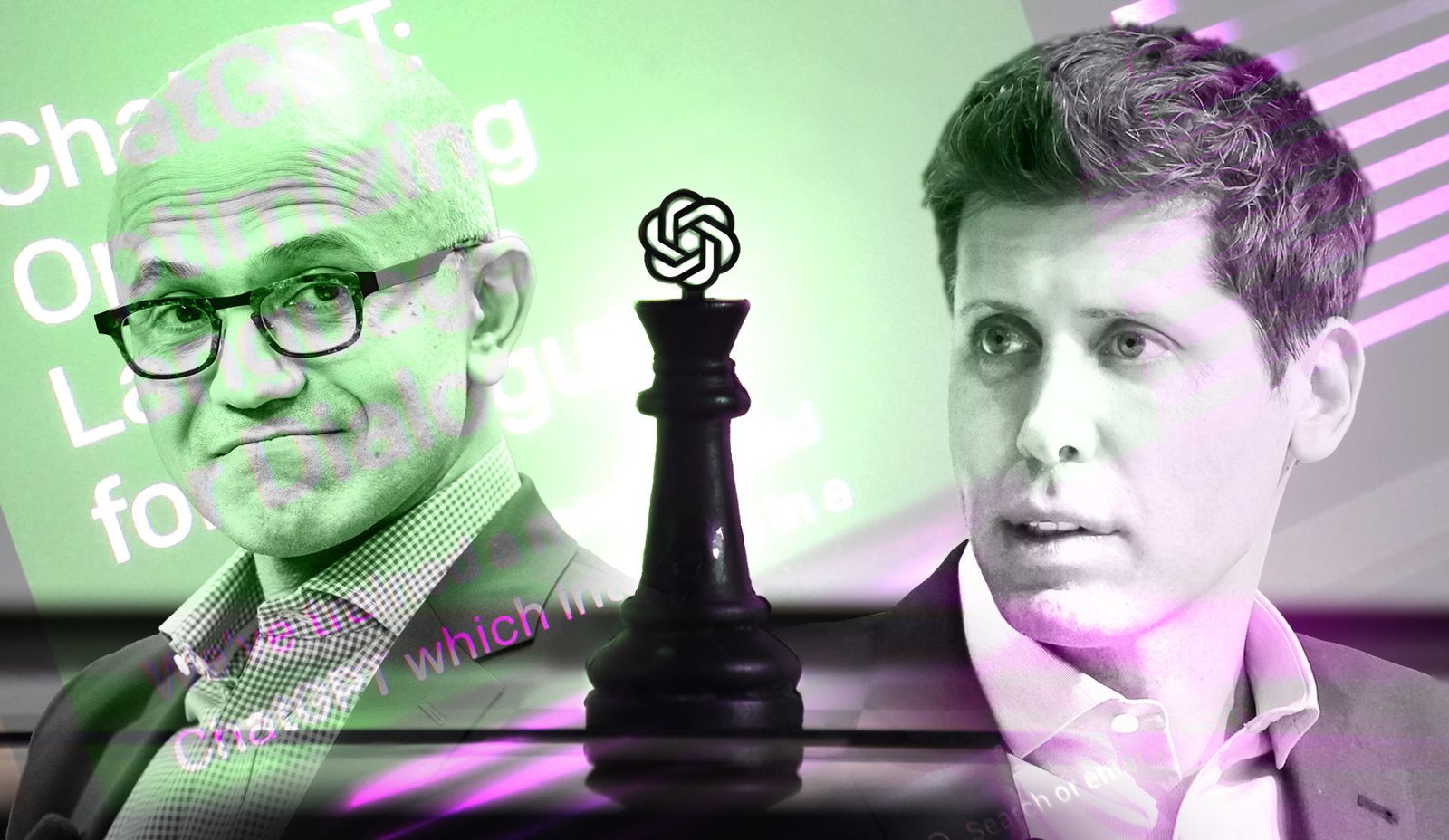 Satya Nadella y Sam Altman, una alianza que gana fuerza en OpenAI