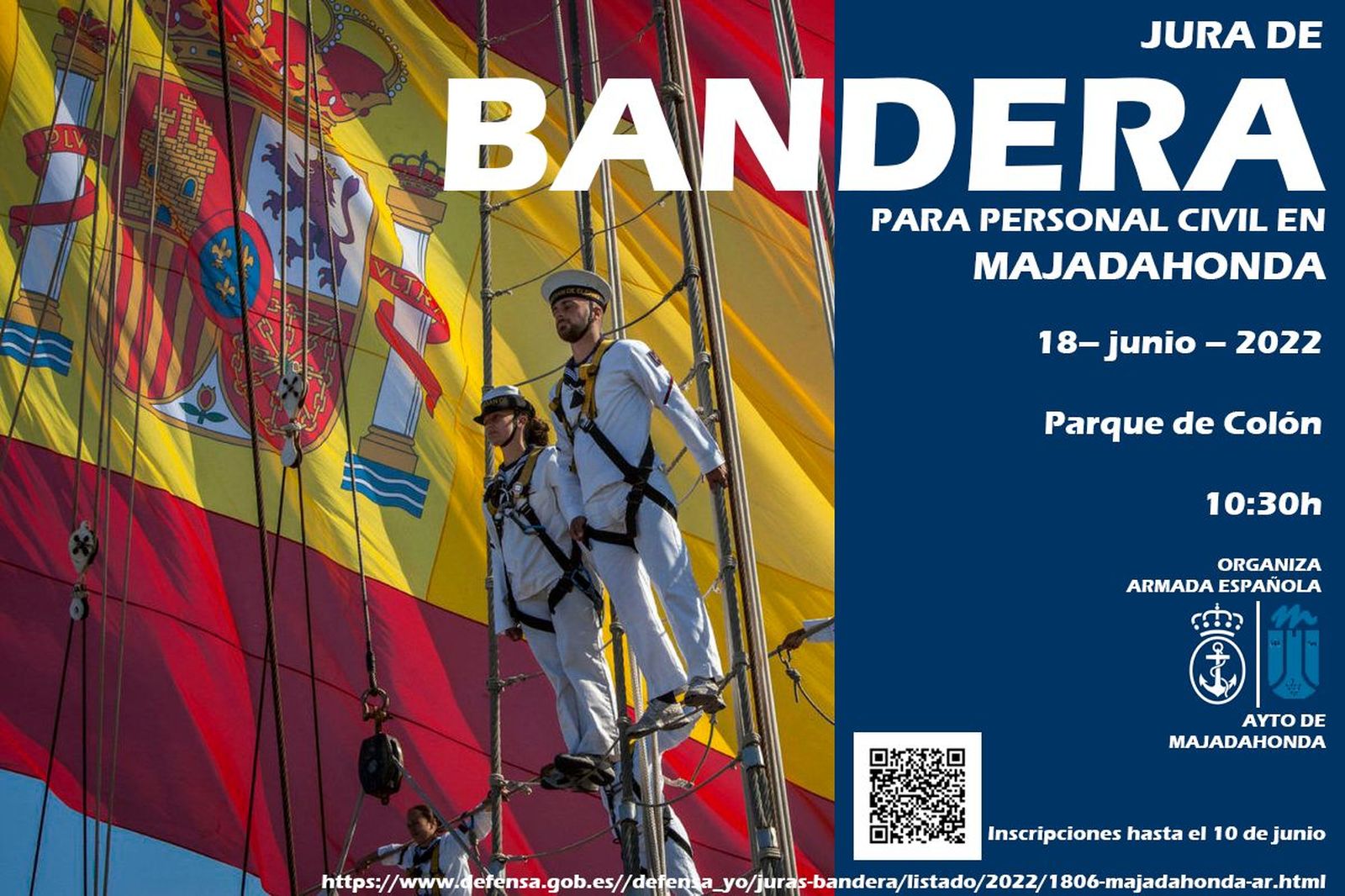 Convocatoria del acto en Majadahonda