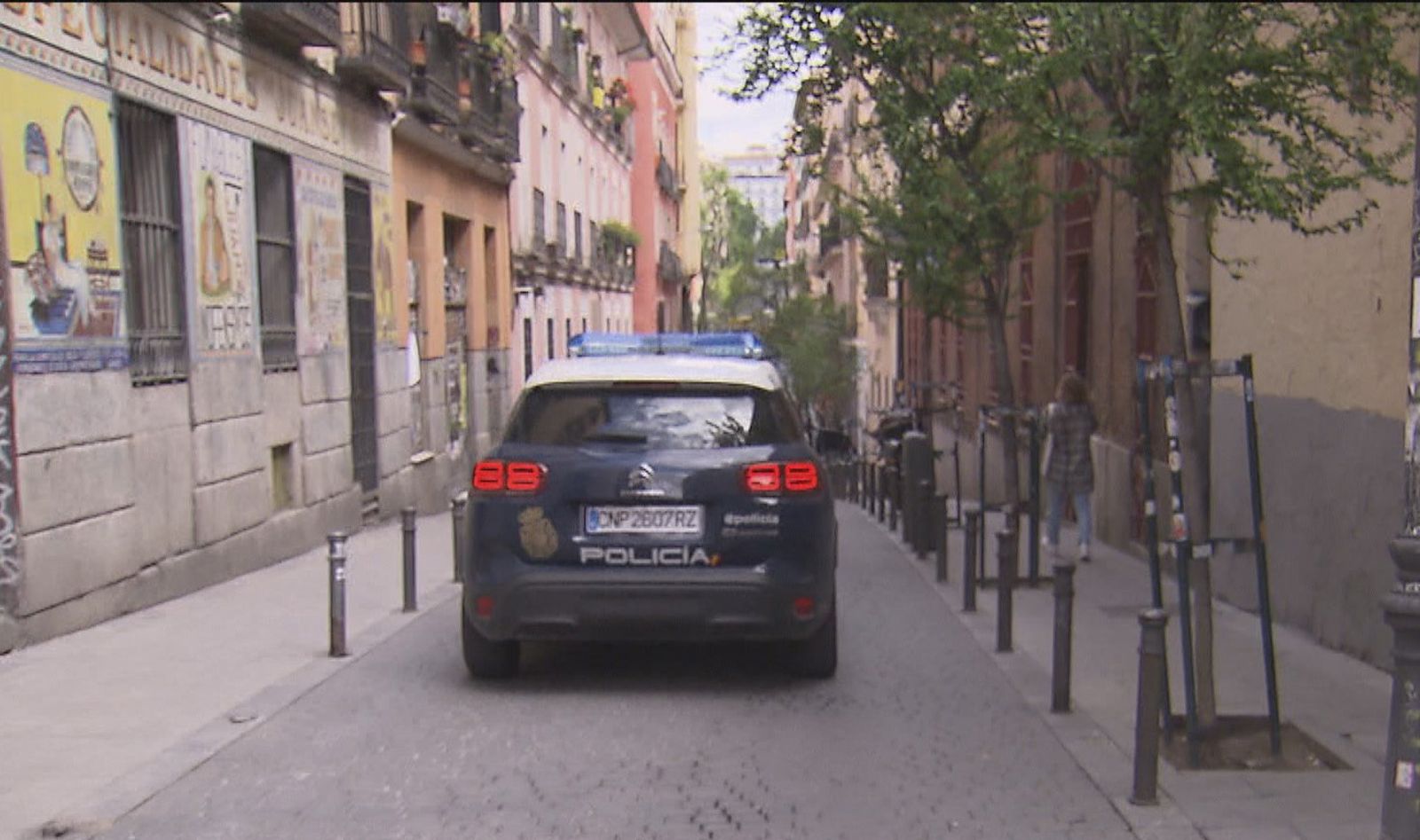 La Policía patrulla en la zona de Malasaña
