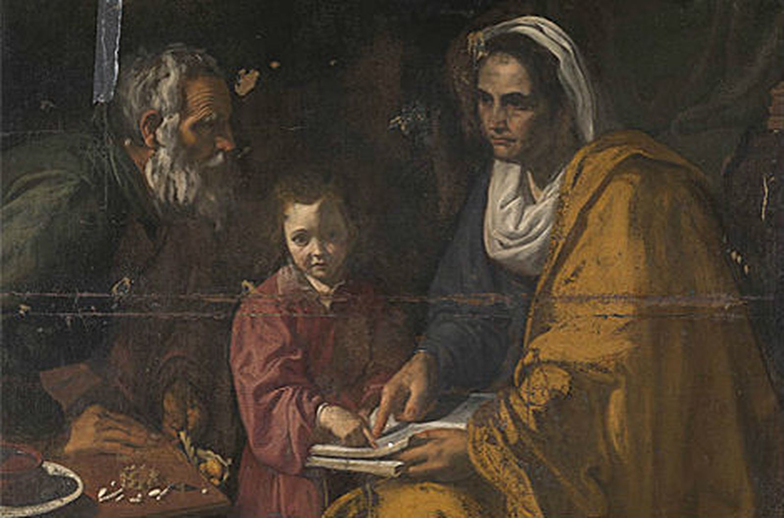 "La educación de la Virgen", de Velázquez, debuta en todo su esplendor