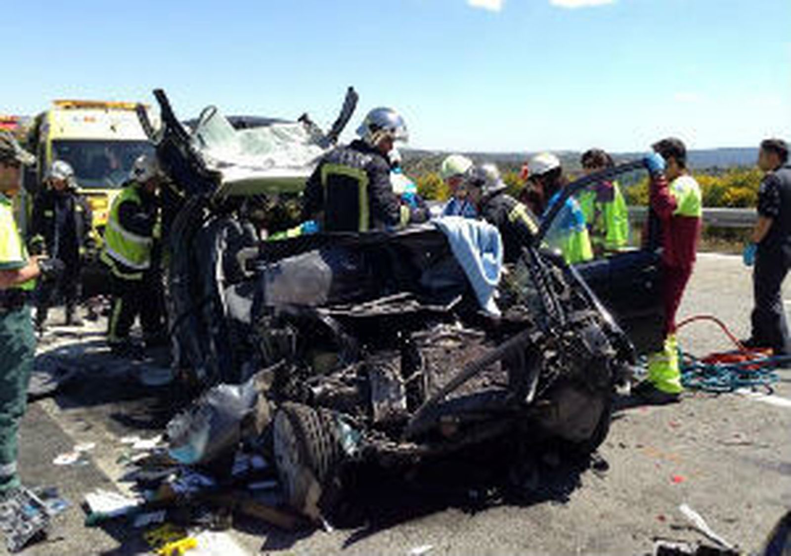 Accidente en la A1