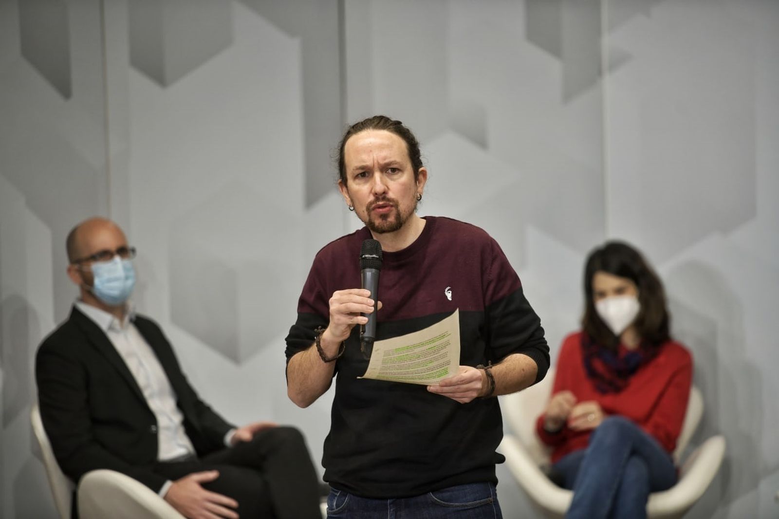 El líder de Podemos, Pablo Iglesias