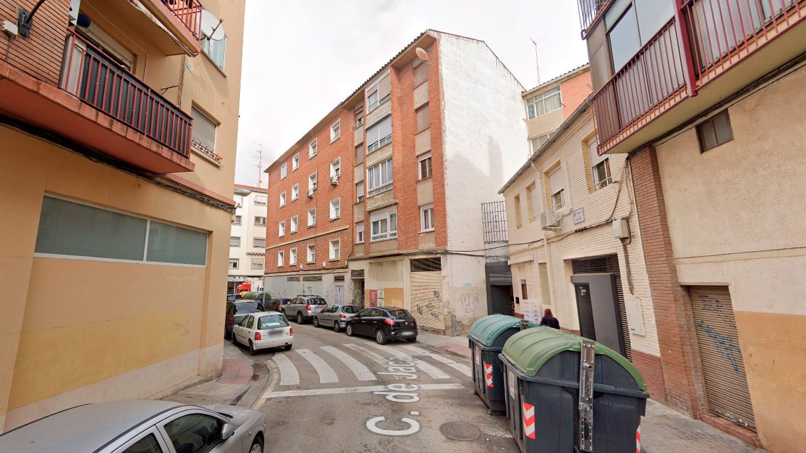 Calle de Jaca (Zaragoza), donde se produjo el suceso