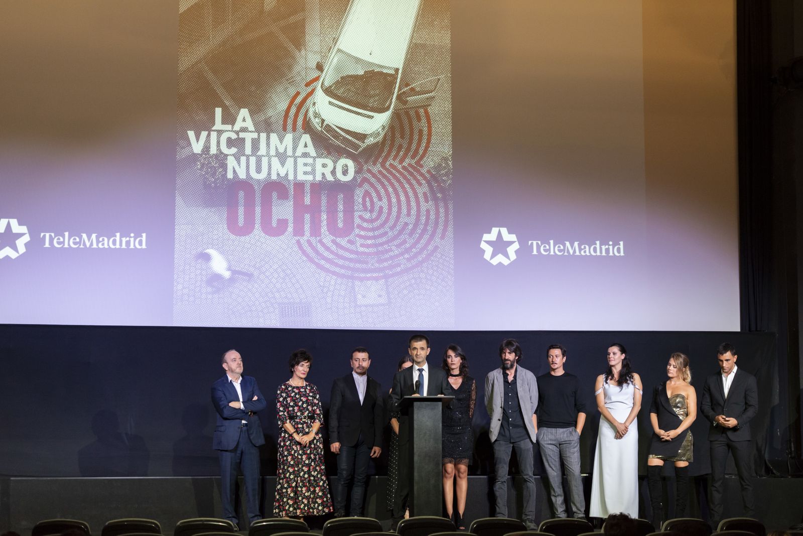 Premier de 'La víctima número ocho' en el Palacio de la Prensa