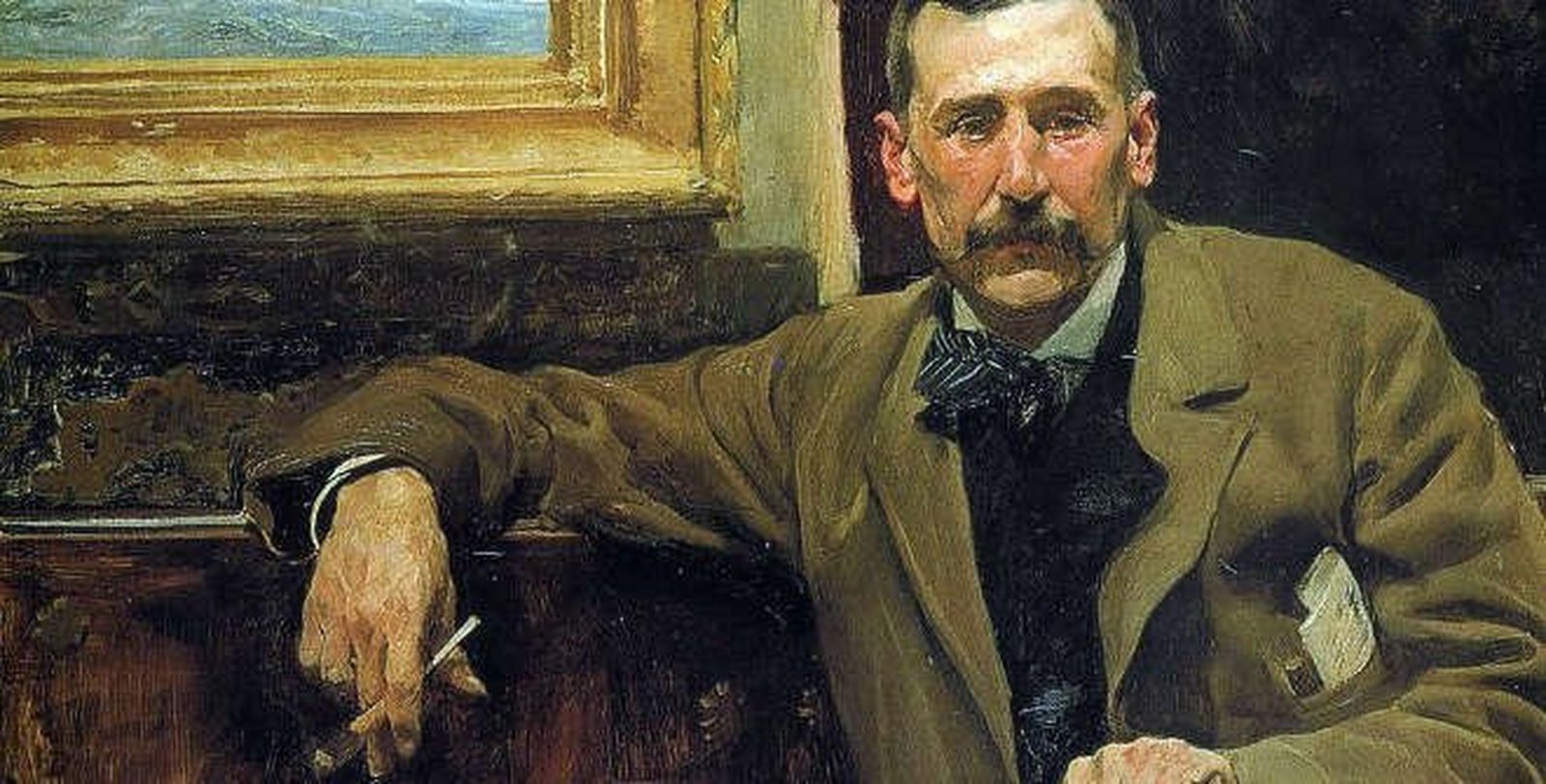 Benito Pérez Galdós, en un cuadro pintado por Sorolla