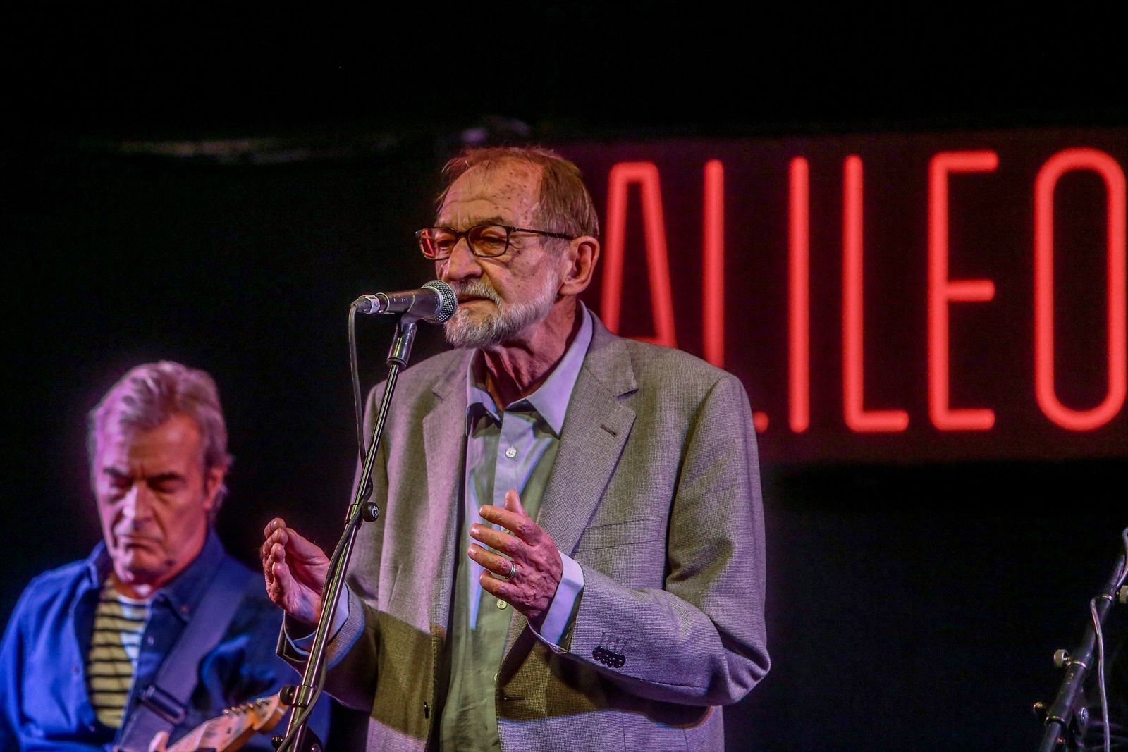 Pablo Guerrero en la presentación de su disco de despedida, en Madrid, en 2021