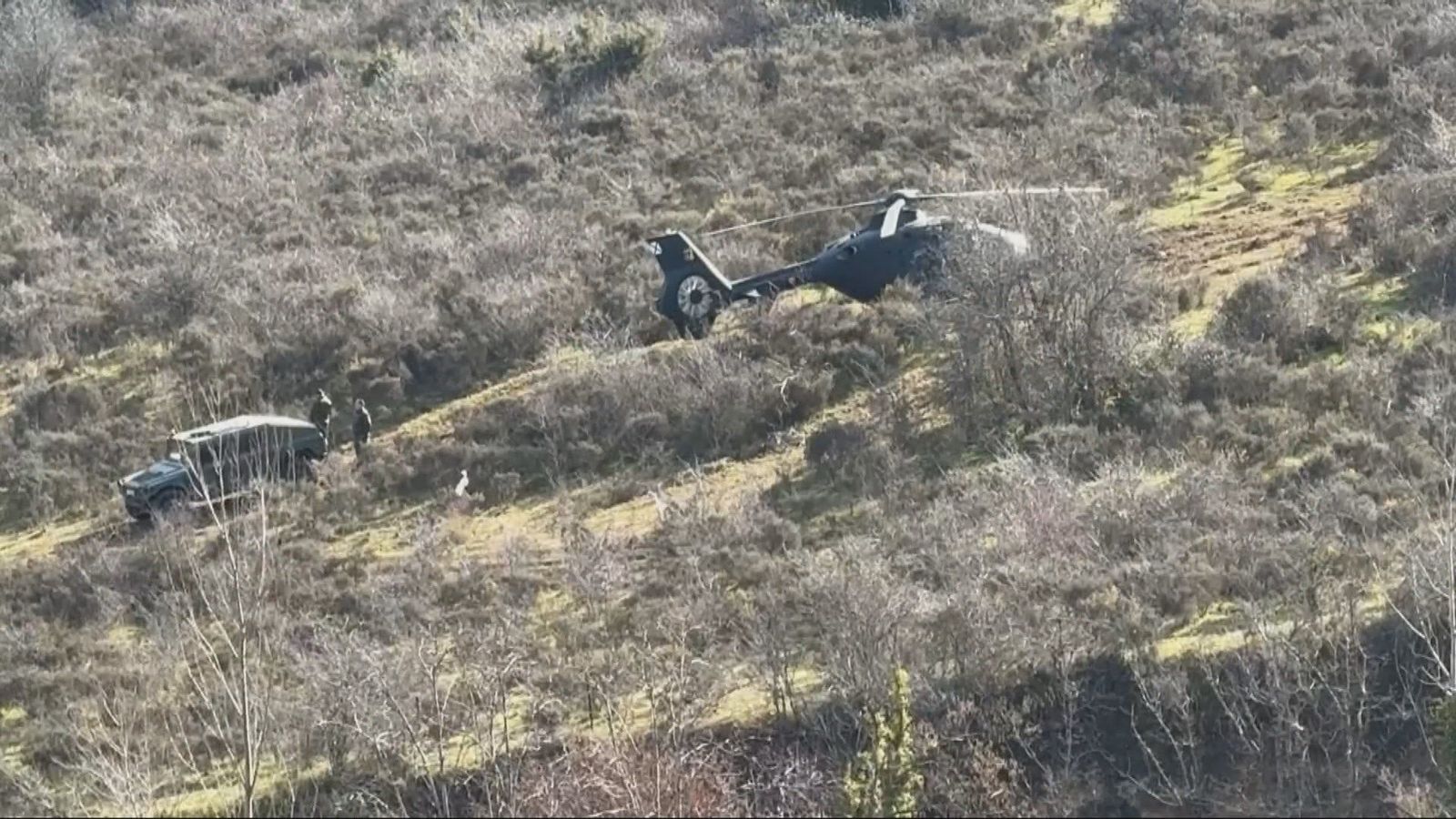Investigan las causas del accidente de un helicóptero del Ejército de Tierra en La Rioja