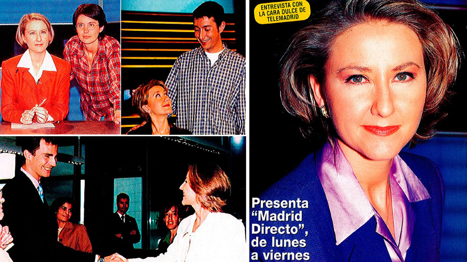 Inma, con Luz Aldama, con Toni Garrido, con el entonces Príncipe Felipe... portada de revistas