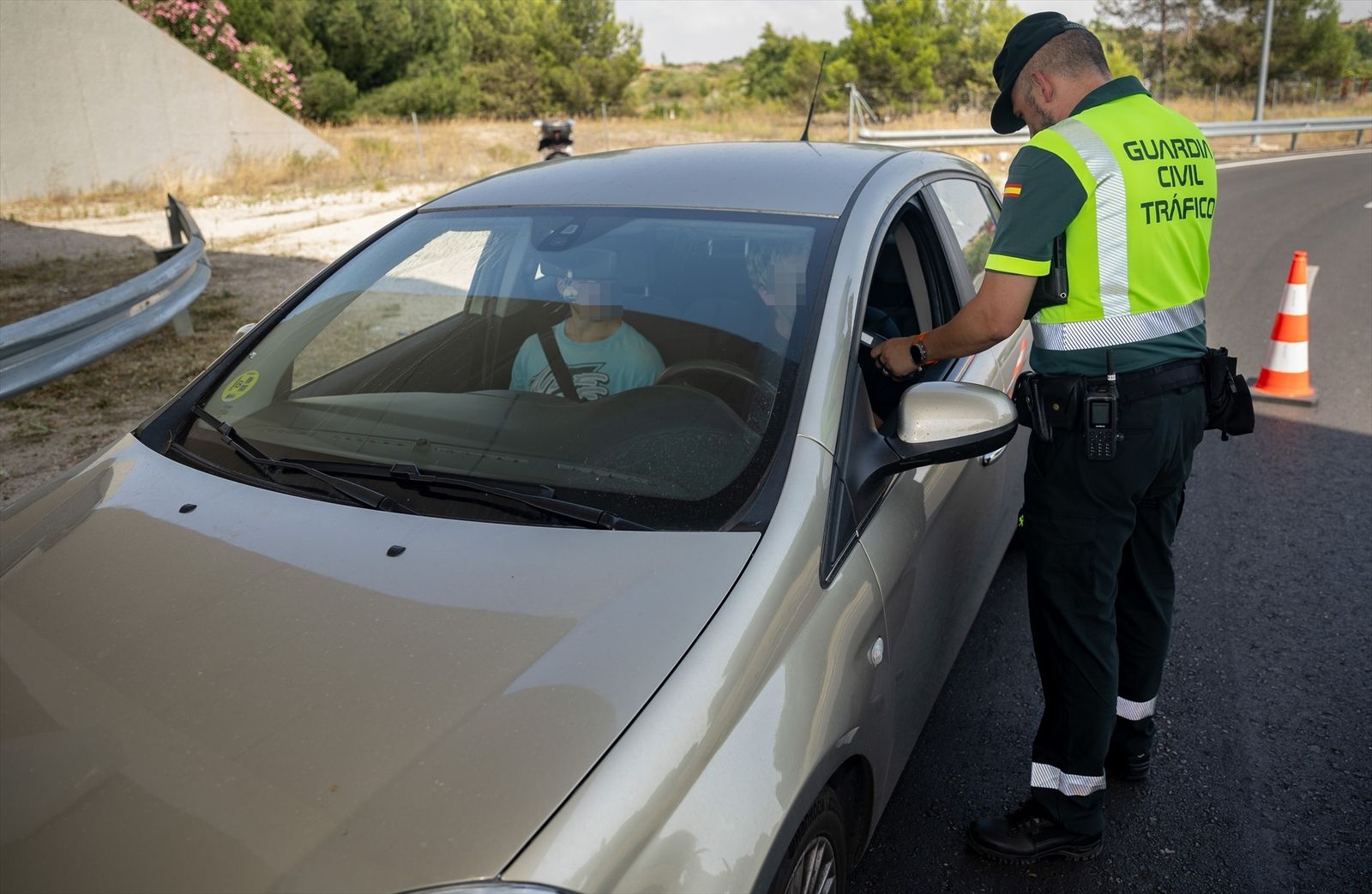 Control de tráfico de la Guardia Civil