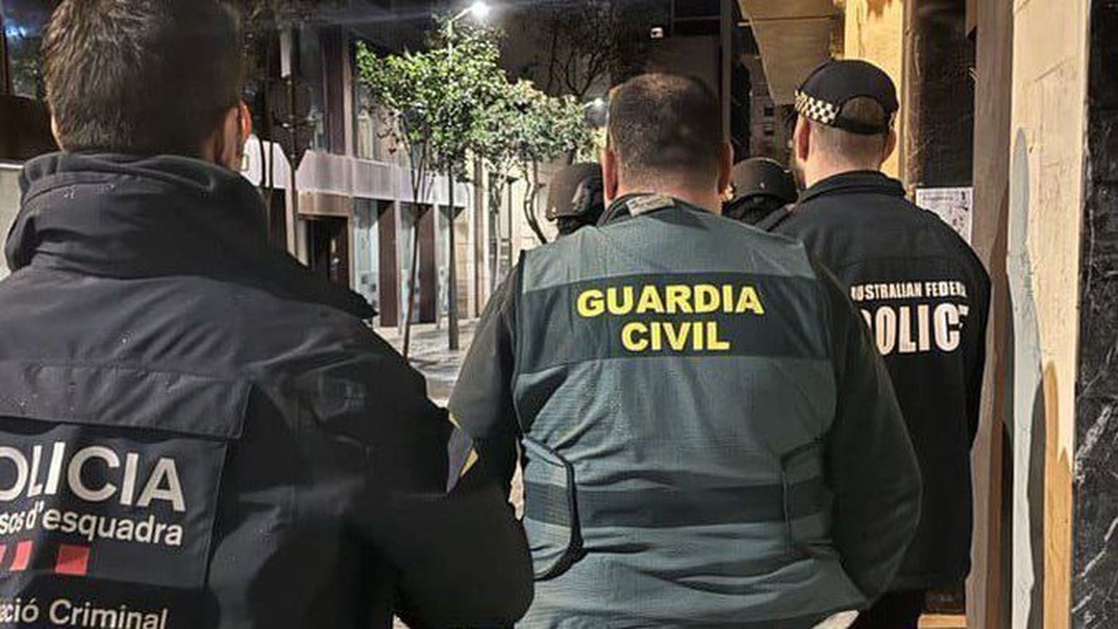 Operación conjunta de la Guardia Civil, los mossos y la policía de Australia