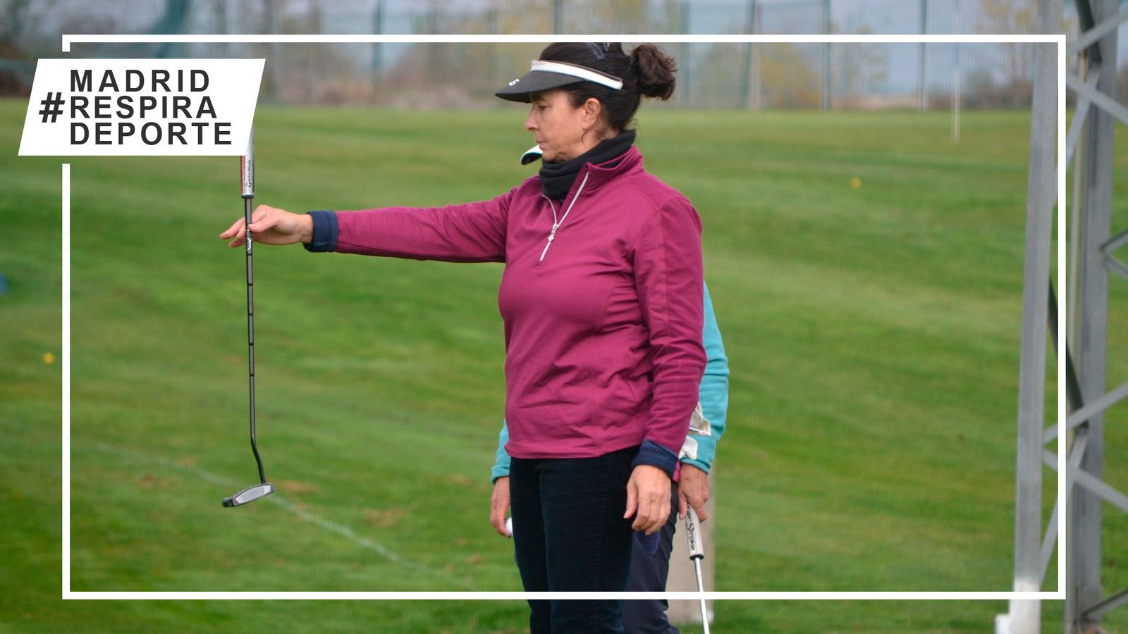 Jugadora de golf senior
