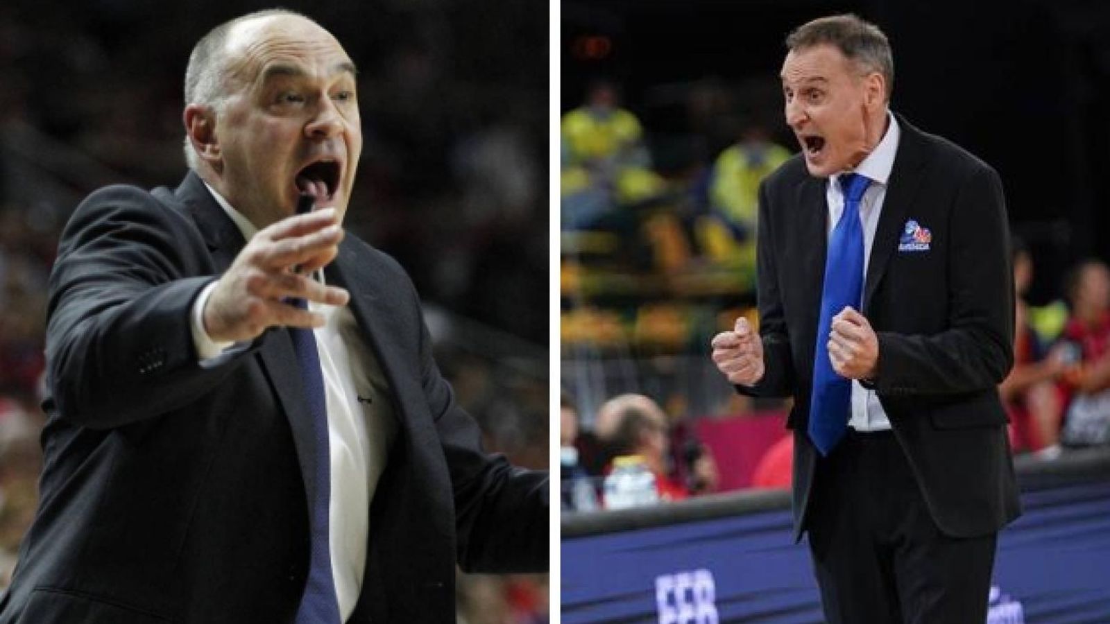Pablo Laso y Roberto Íñiguez