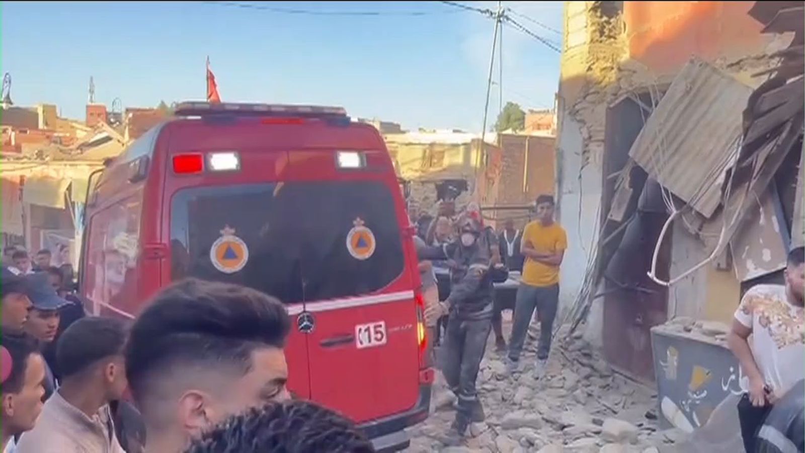Rescates en Marruecos por el terremoto