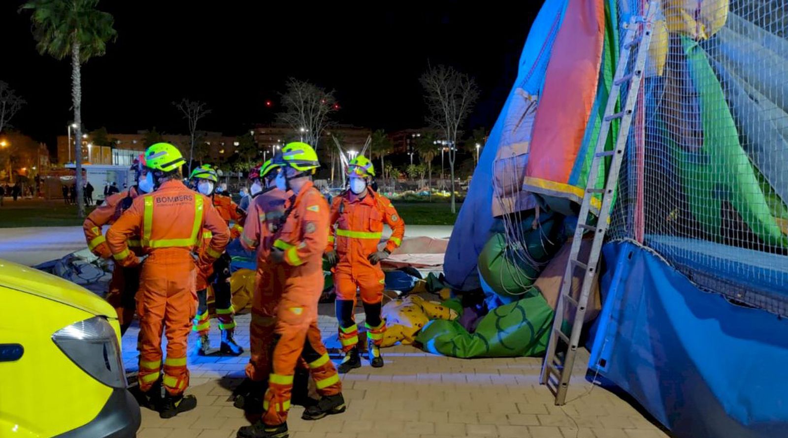 Muere la niña de 4 años herida grave en el accidente del castillo hinchable de Mislata