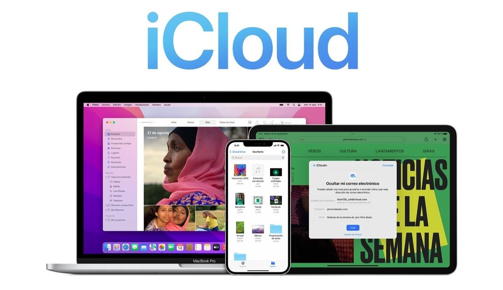 Servicio de iCloud.