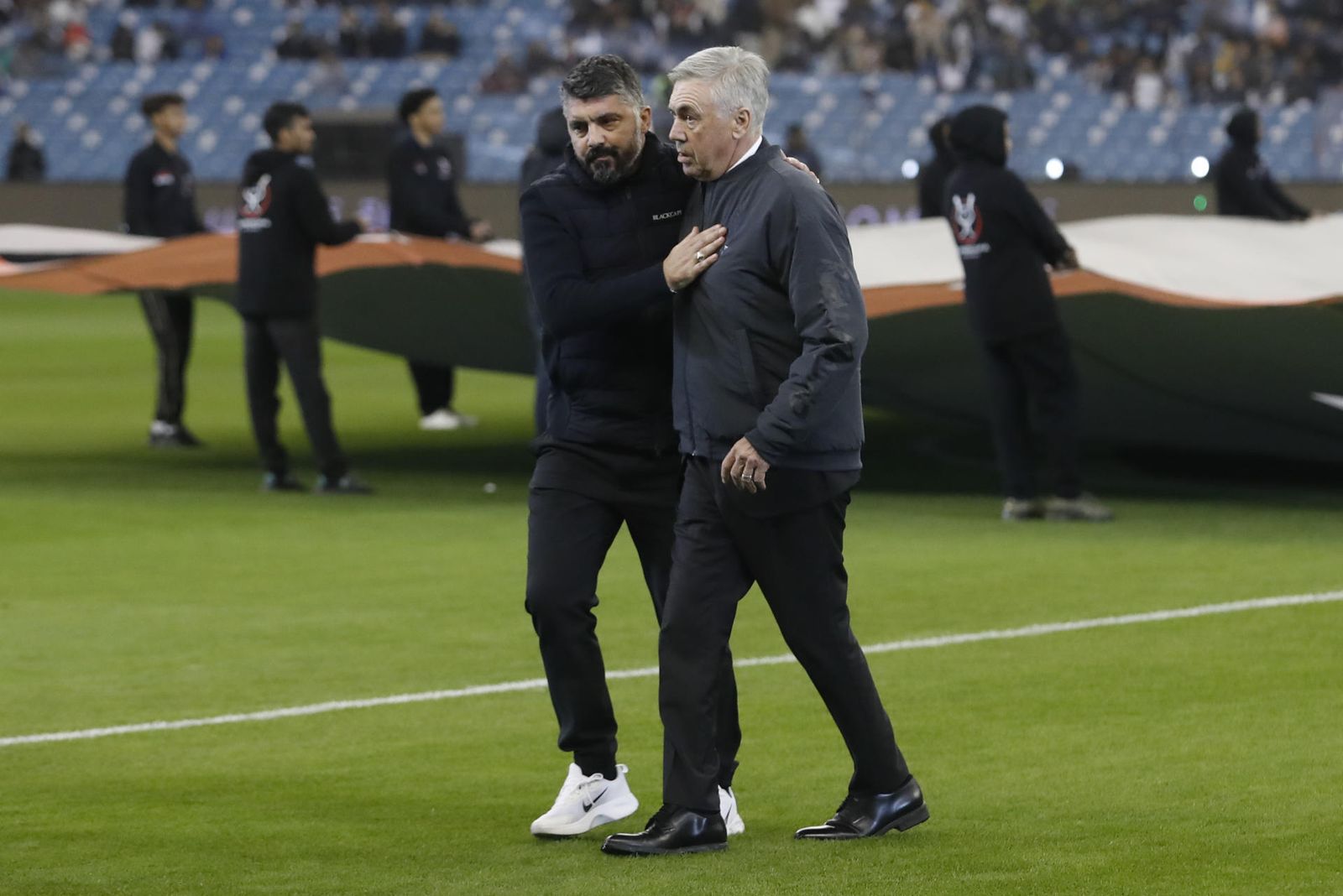 Gattuso y Ancelotti