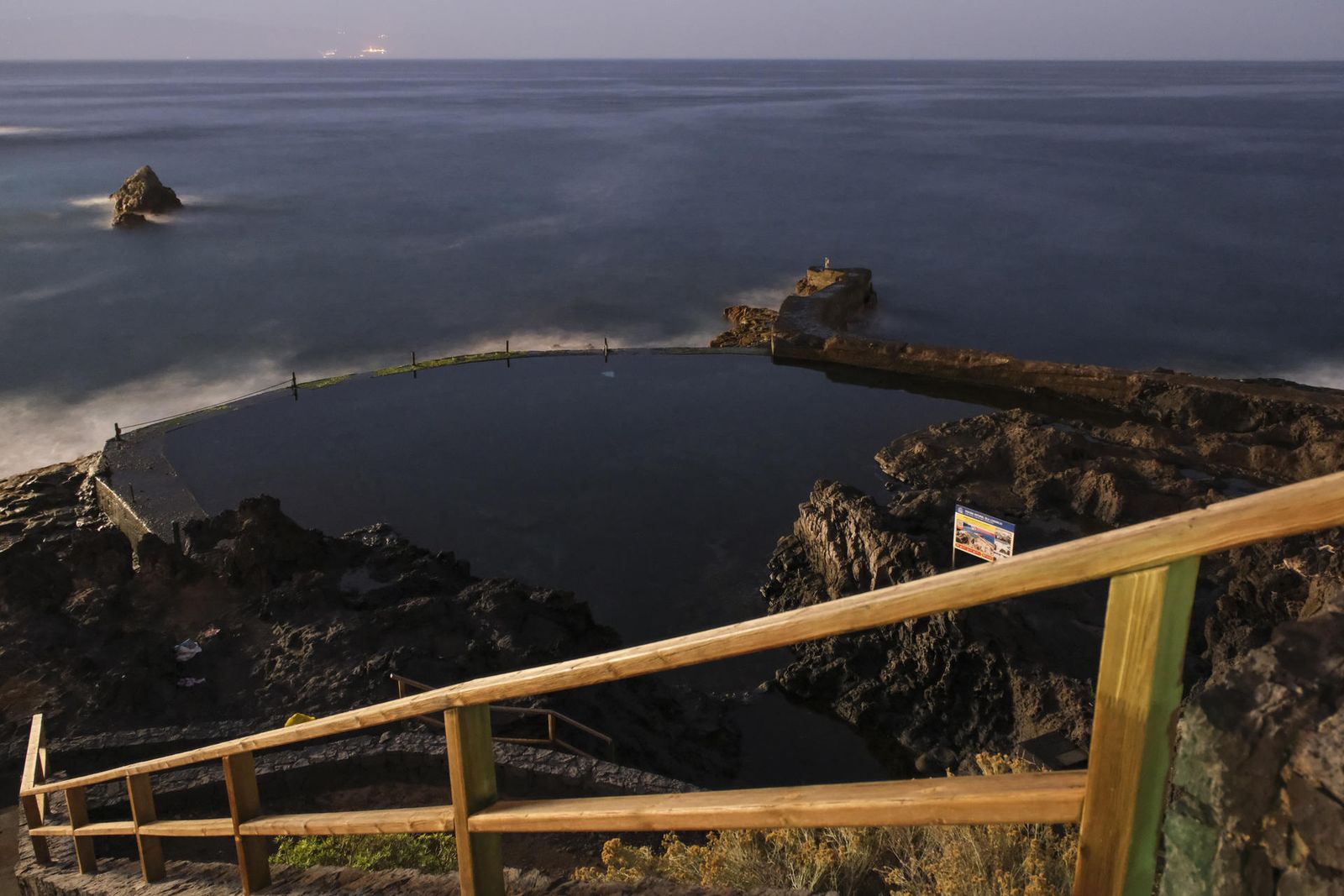 Piscina natural de Isla Cangrejo, en Los Gigantes (Tenerife)
