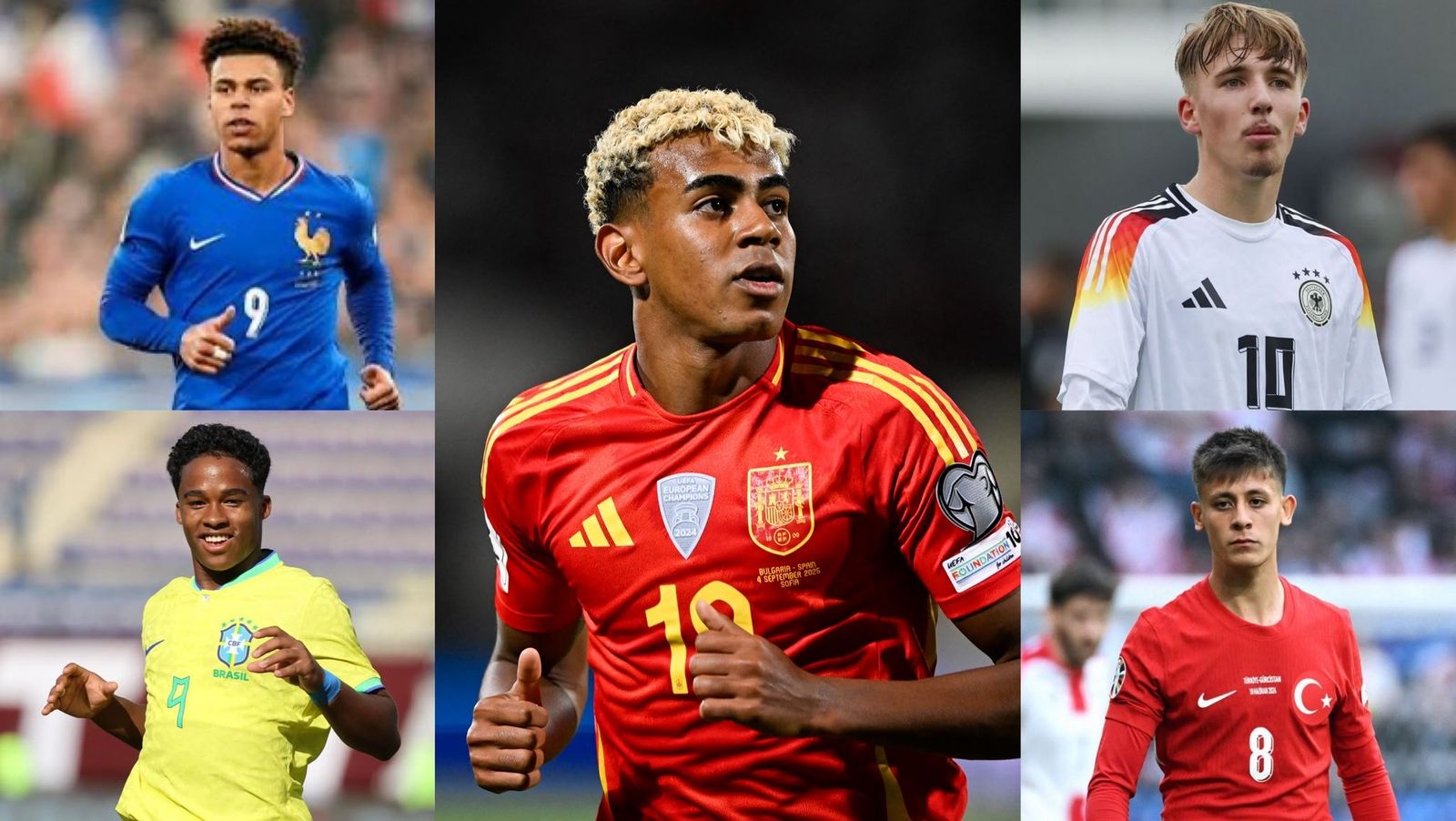 Lamine Yamal, Doué, Guler, Endrick