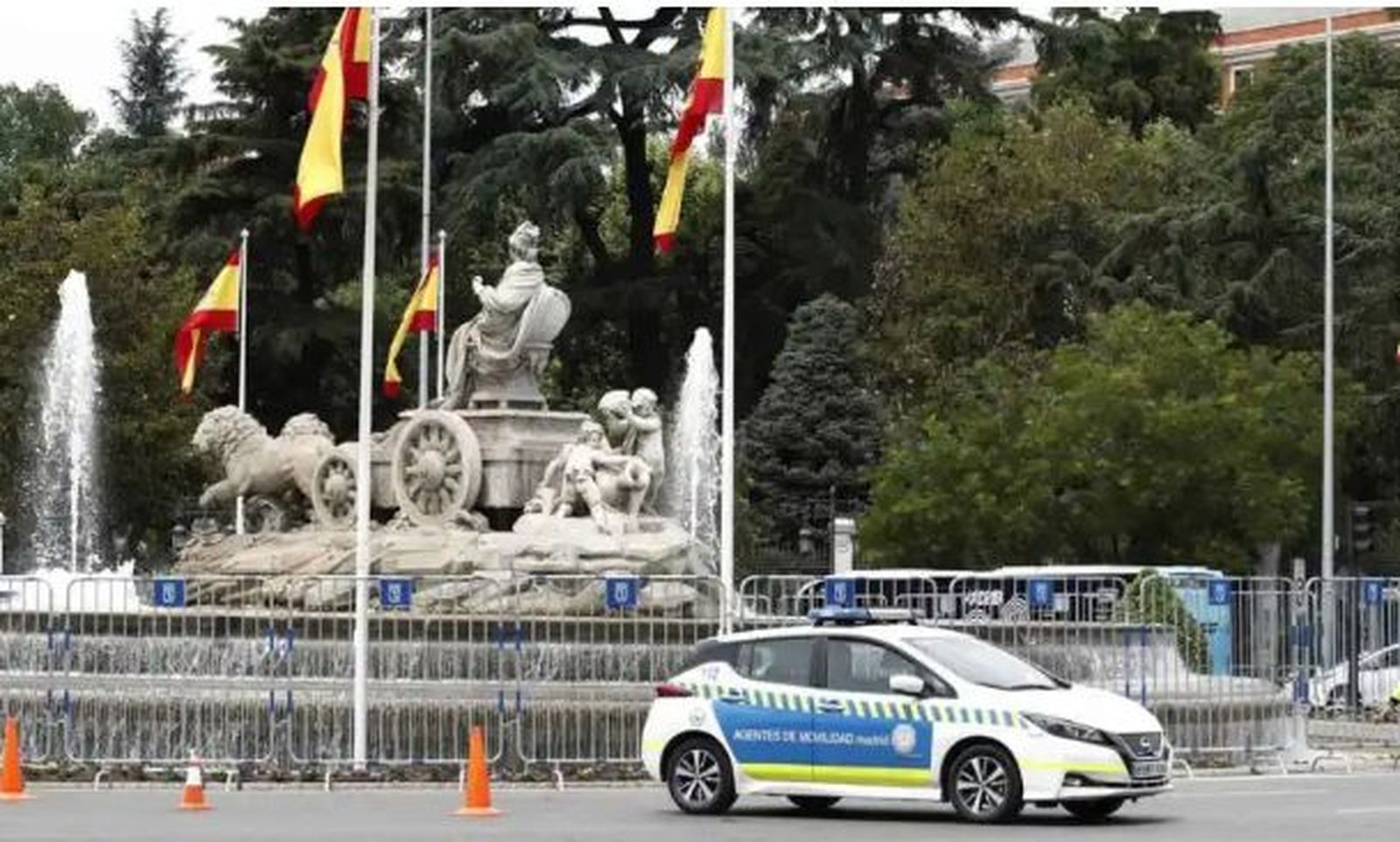 Corte de tráfico en Plaza Neptuno