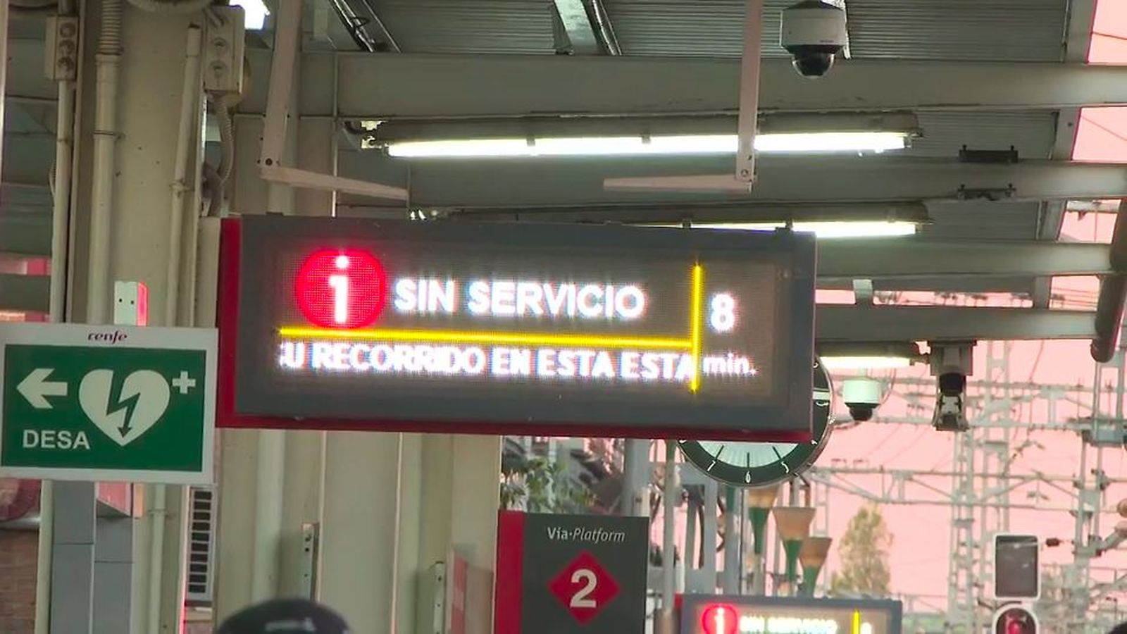 335 incidencias en Cercanías los primeros meses de 2026, cuatro de media cada día