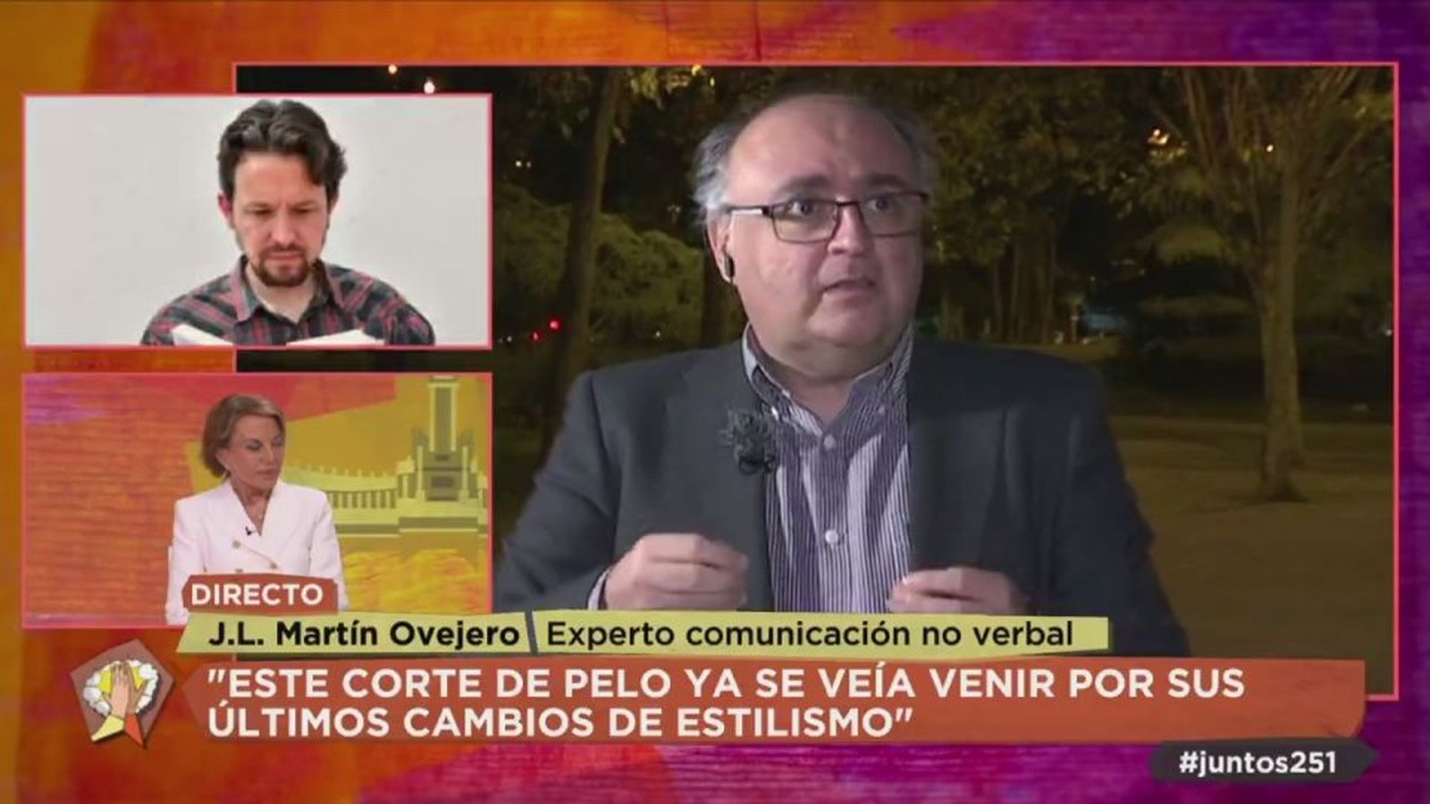 Un experto en comunicación no verbal predijo en 2020 el corte de pelo de Pablo Iglesias