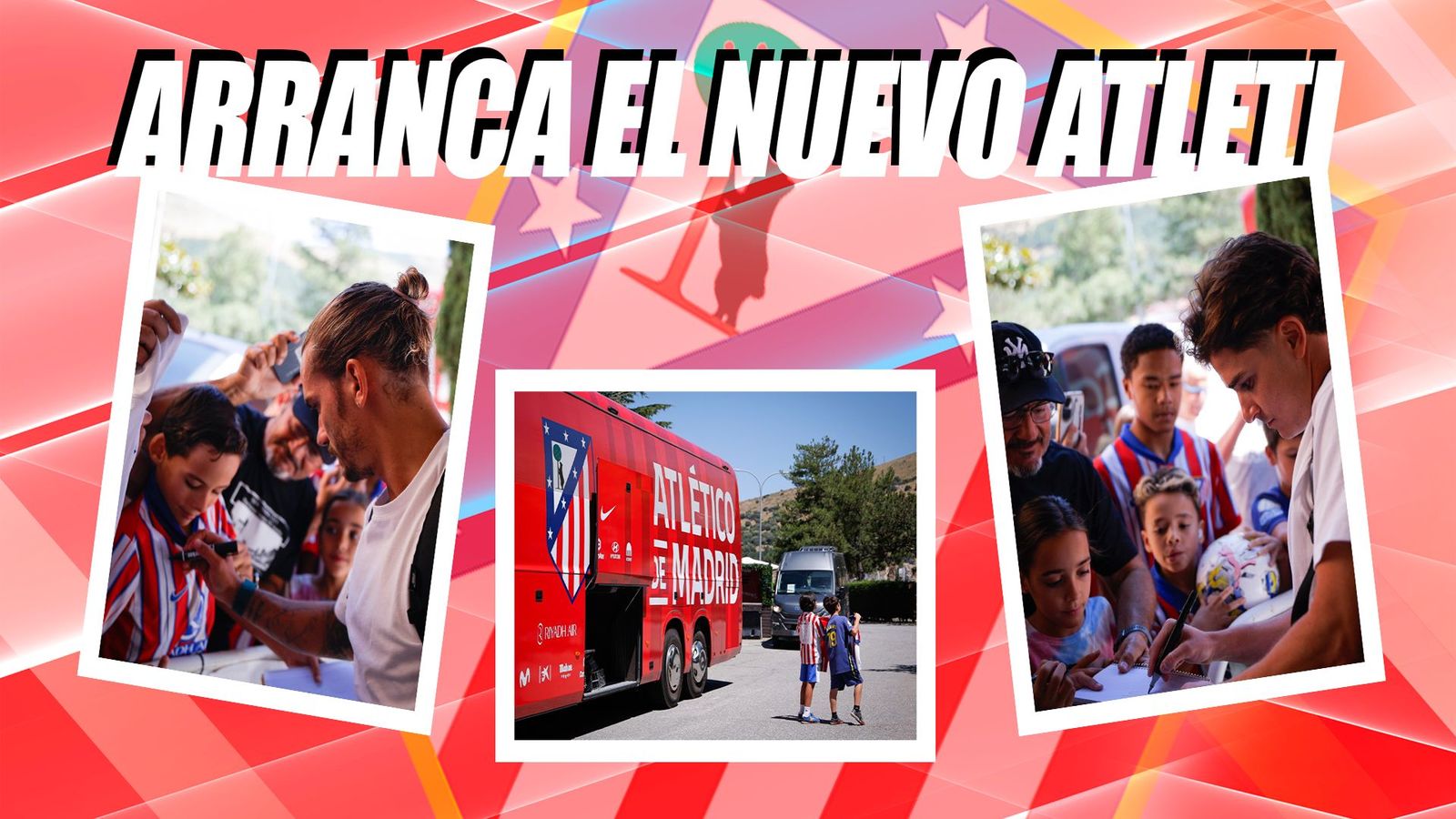 El Atlético de Madrid inicia su pretemporada en Los Ángeles de San Rafael
