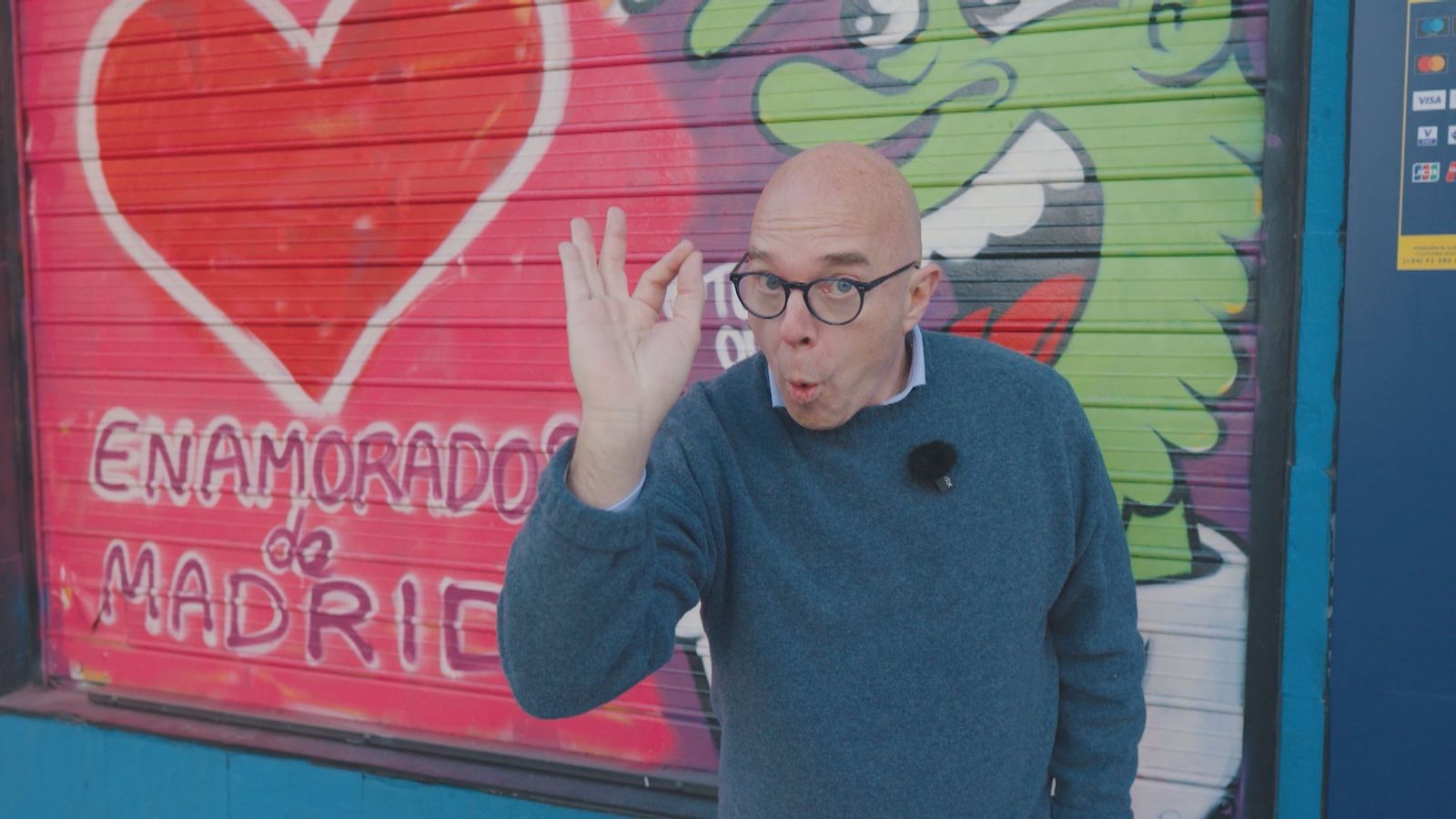 Grafiti 'Enamorados de Madrid'