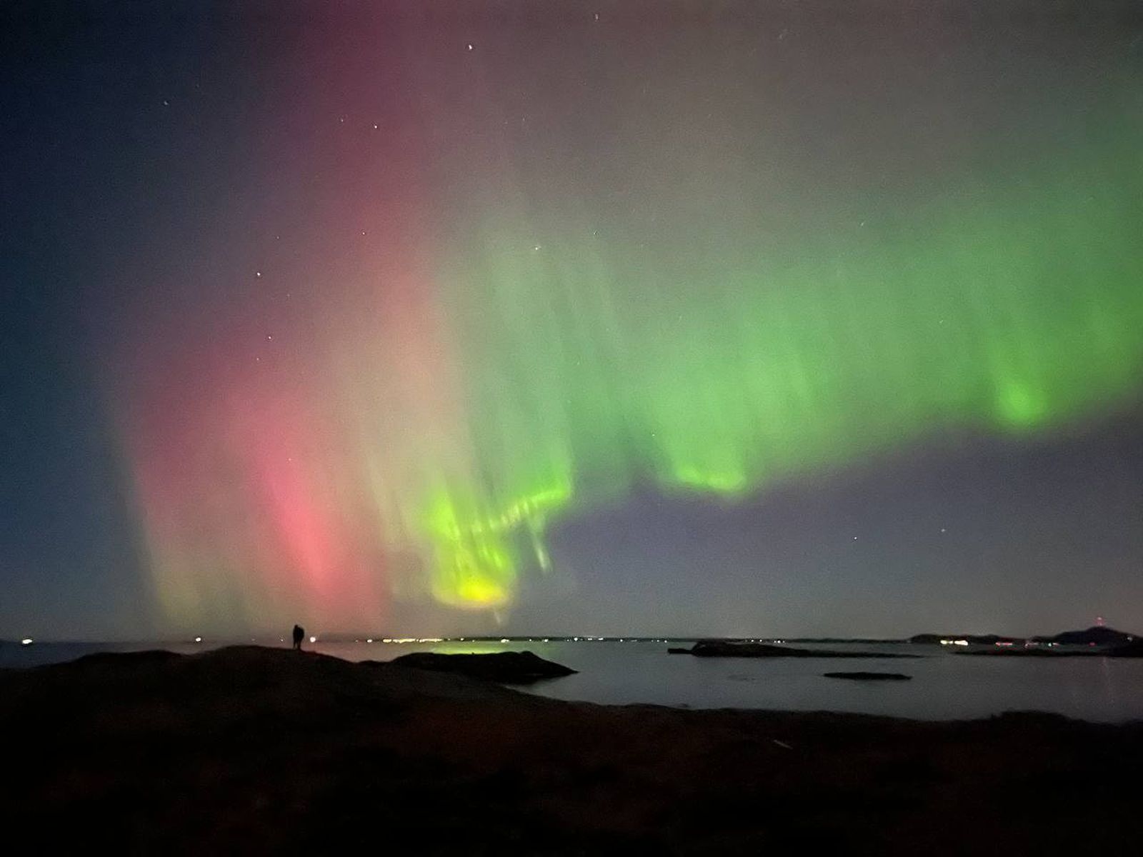 Aurora Boreal en Stavanger, Noruega
